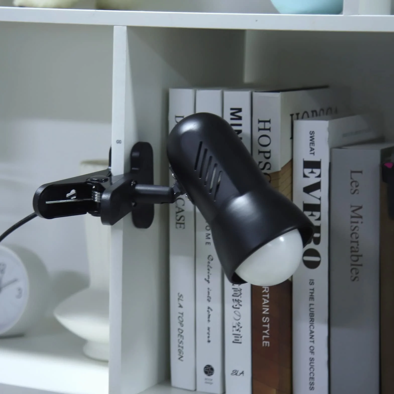 Lampa Zaciskowa, Lampa Zaciskowa LED Obrotowa Głowica 360 Stopni Wtyczka UE Standardowa Podstawa E27 85-265 V Długość Przewodu 4,3 Stopy Do Domu