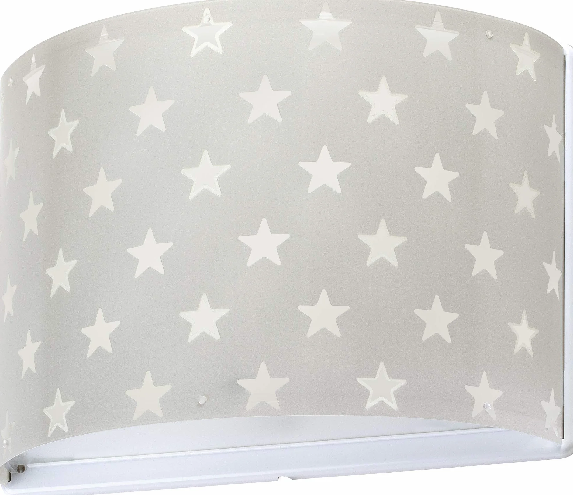 Dalber dziecięca lampa ścienna gwiazdy szara, tworzywo sztuczne, 60 W