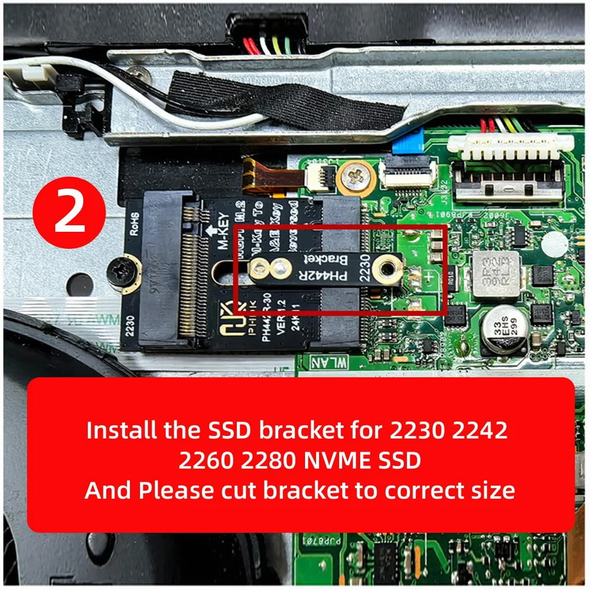 Karta 2230 NGFF A+E-Key na NVME M-key żeński przedłużacz PCI-E 4.0 adapter SSD 2280