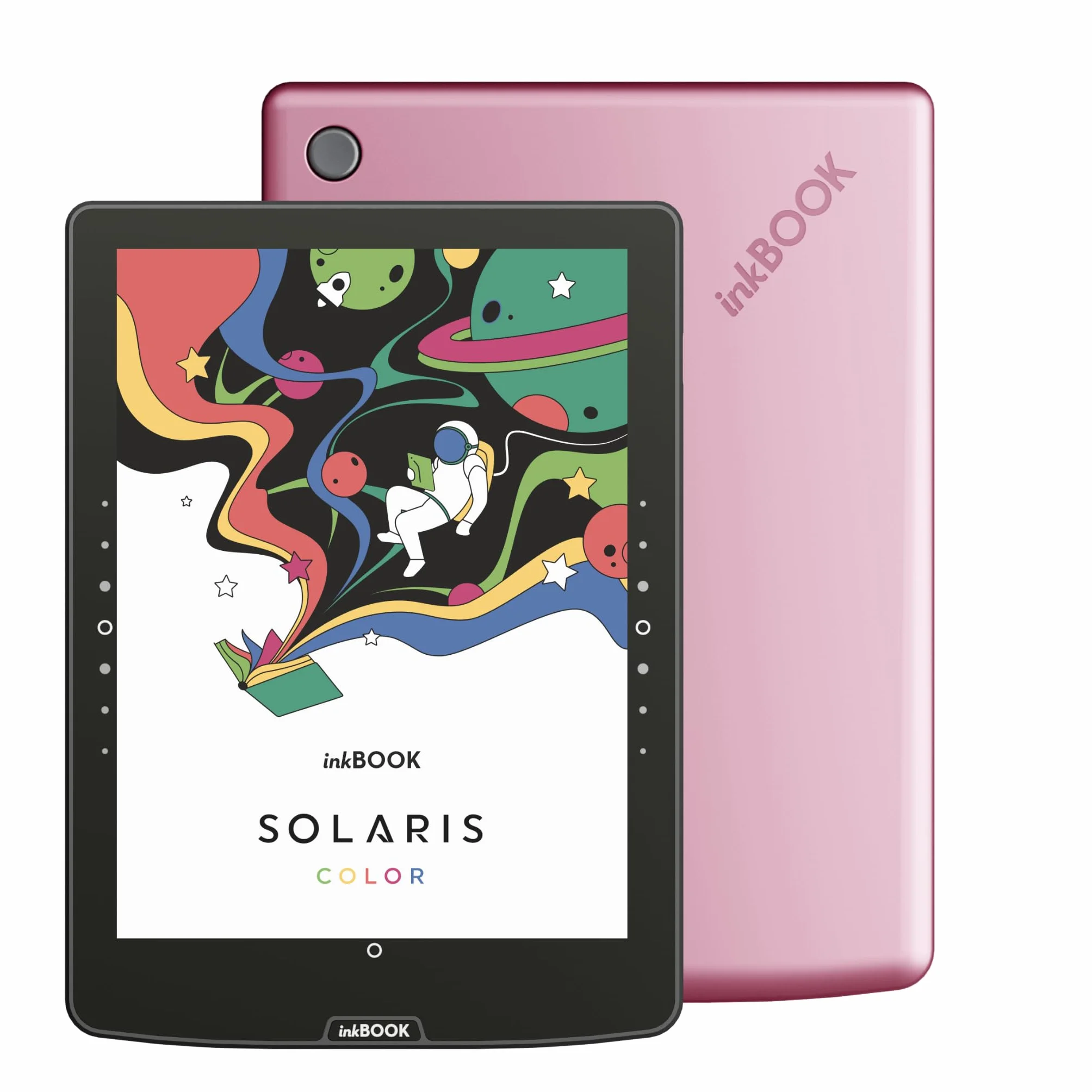 inkBOOK Solaris Color Pink | 6” czytnik ebooków | podświetlany ekran | aplikacje Kindle, Legimi, Empik Go Wattpad | audiobooki i TTS | bez reklam | polskie menu |
