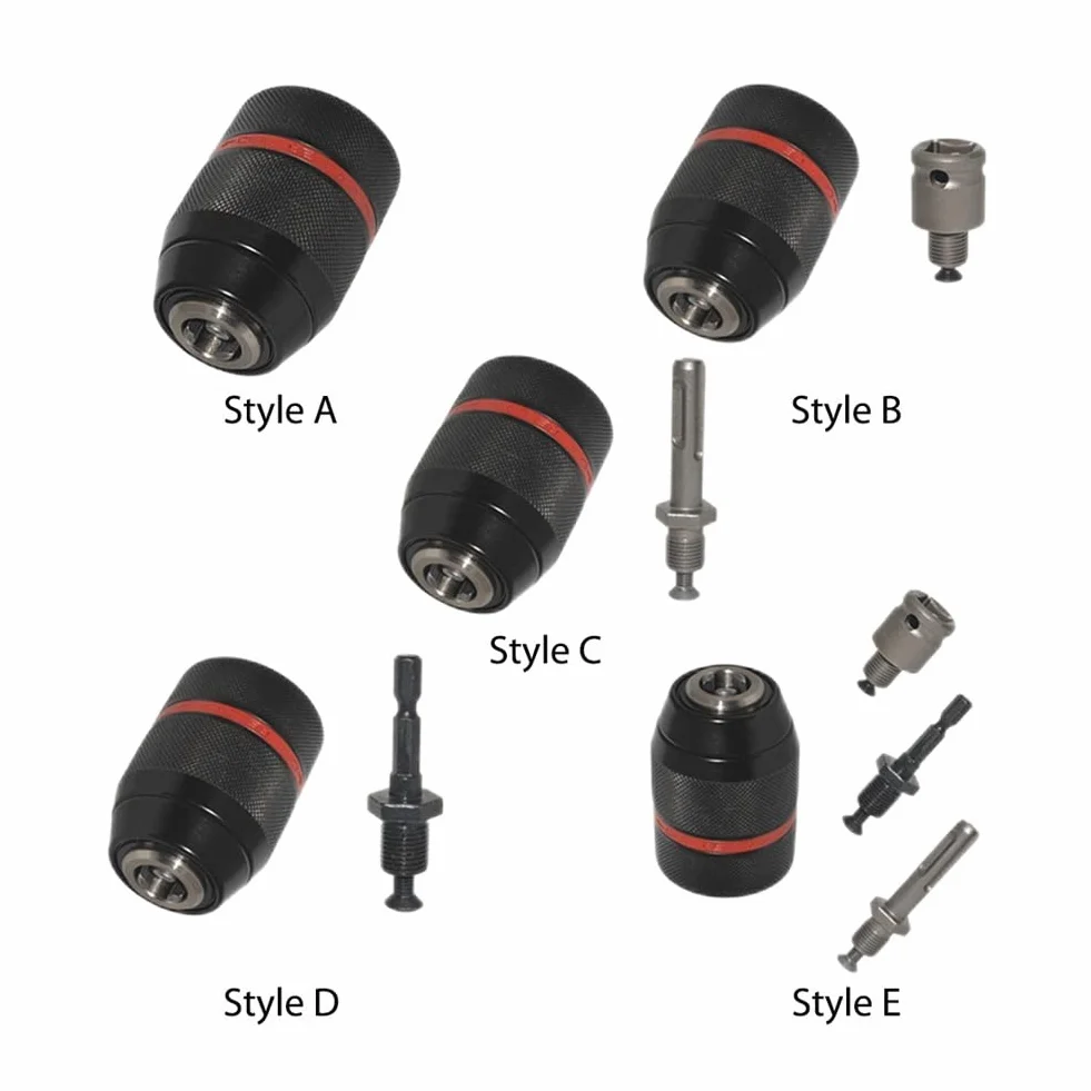 Metal Heavy Duty 1/2-20UNF 1.5~13mm uchwyt wiertarski bez klucza uchwyt sześciokątny/SDS/gniazdo kwadratowe żeńskie Adapter narzędzie sprzętowe uchwyt wiertarski (kolor: uchwyt i SDS Plus)