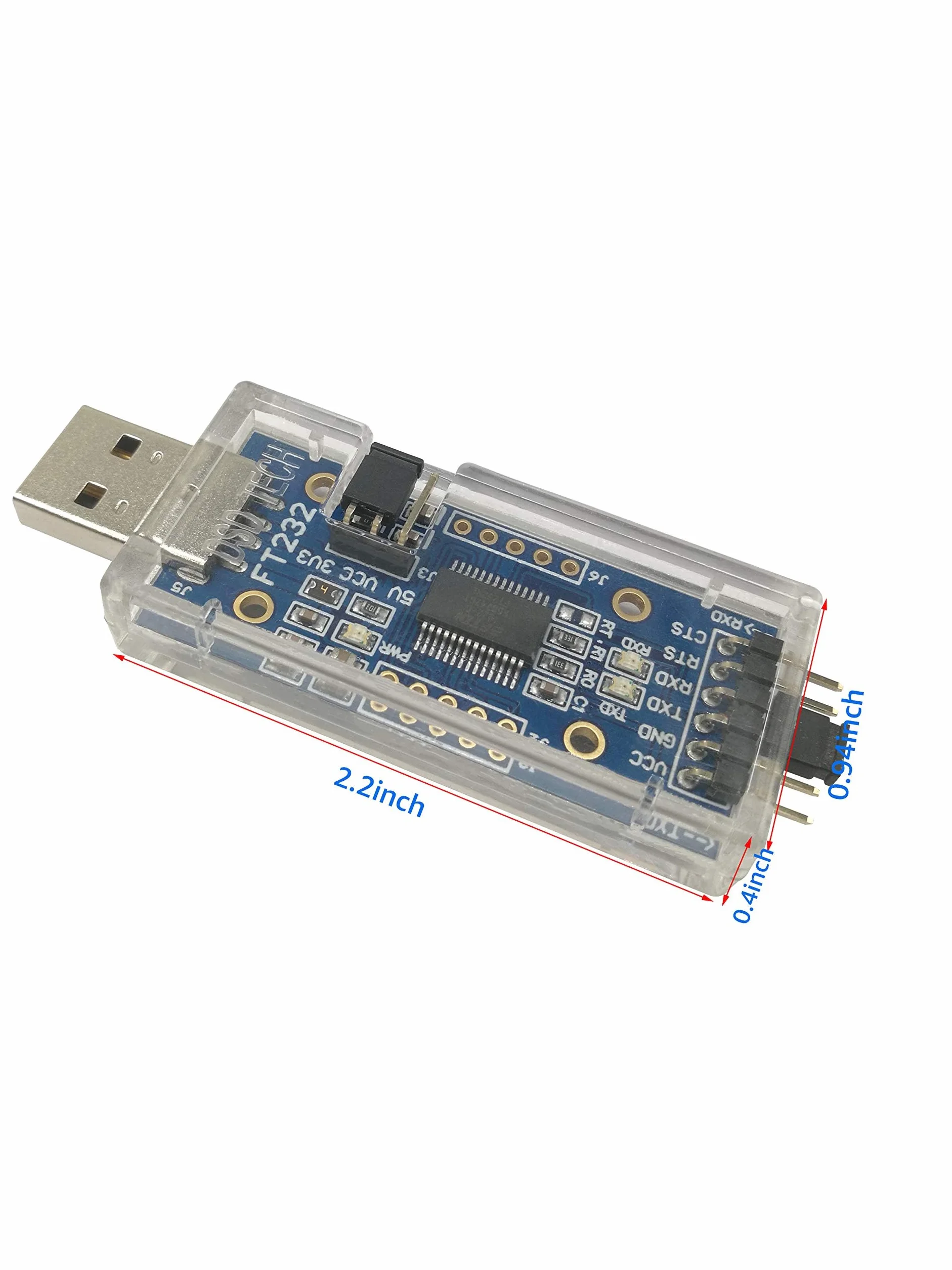 DSD TECH SH-U09C Adapter Szeregowy USB na TTL z Chipem FTDI FT232RL