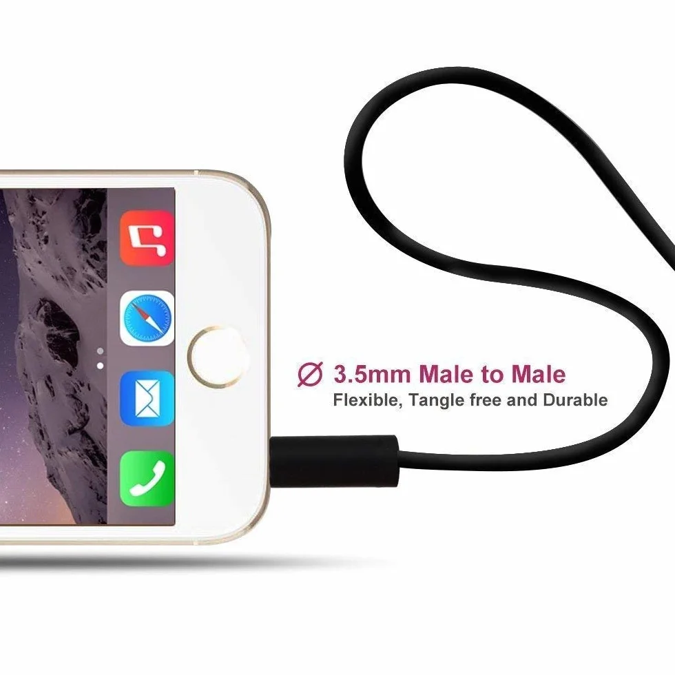 Zamienny kabel Aux 3,5 mm do Beats Solo 2 3 HD Studio Pro Detox Wireless z mikrofonem i regulacją głośności