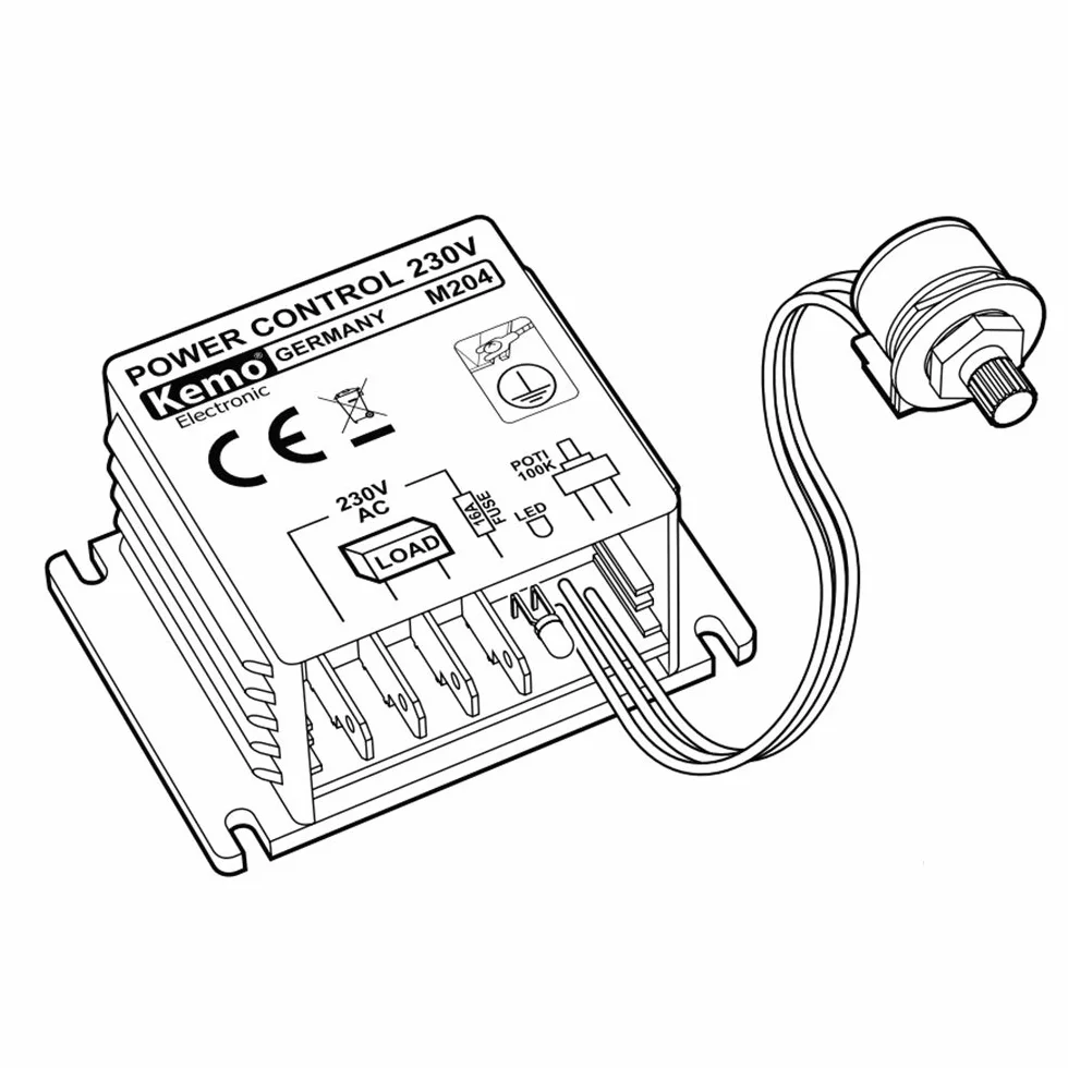 Kemo M204 regulator mocy 230 V, maks. 16 A do ogrzewania