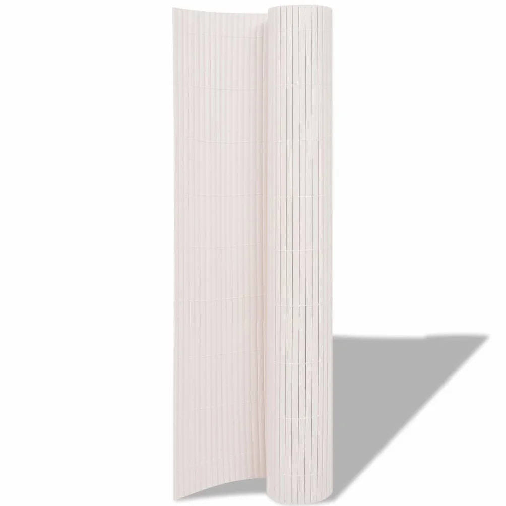vidaXL Ogrodzenie Ogrodowe Biały 150 x 500 cm PVC, Ogród i taras, nowoczesny płot PVC, trwałe ogrodzenie, odporne na pogodę, prostokątna bariera