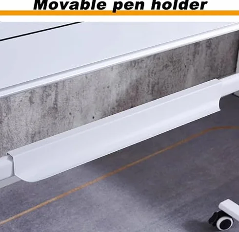 122 cm x 91 cm magnetyczna tablica suchościeralna na kółkach, dwustronny uchwyt na muzykę, idealny do klasy, biura lub użytku domowego, łatwa mobilność i wszechstronny wyświetlacz