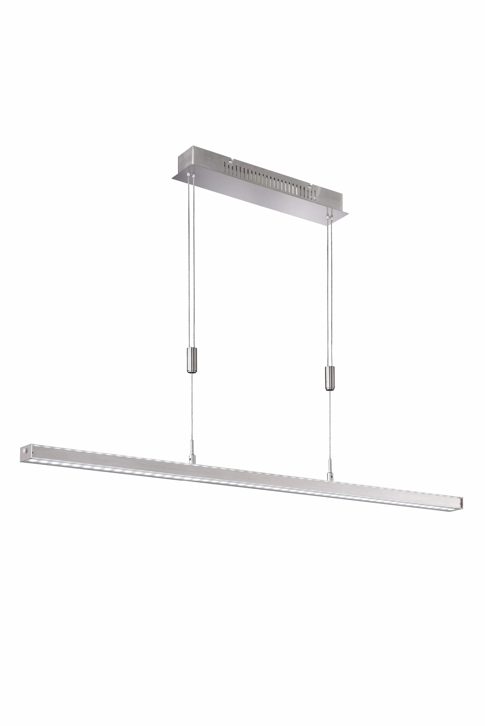 Fischer & Honsel Lampa wisząca 2 x LED 15 W nikiel matowy, ściemniana, biała