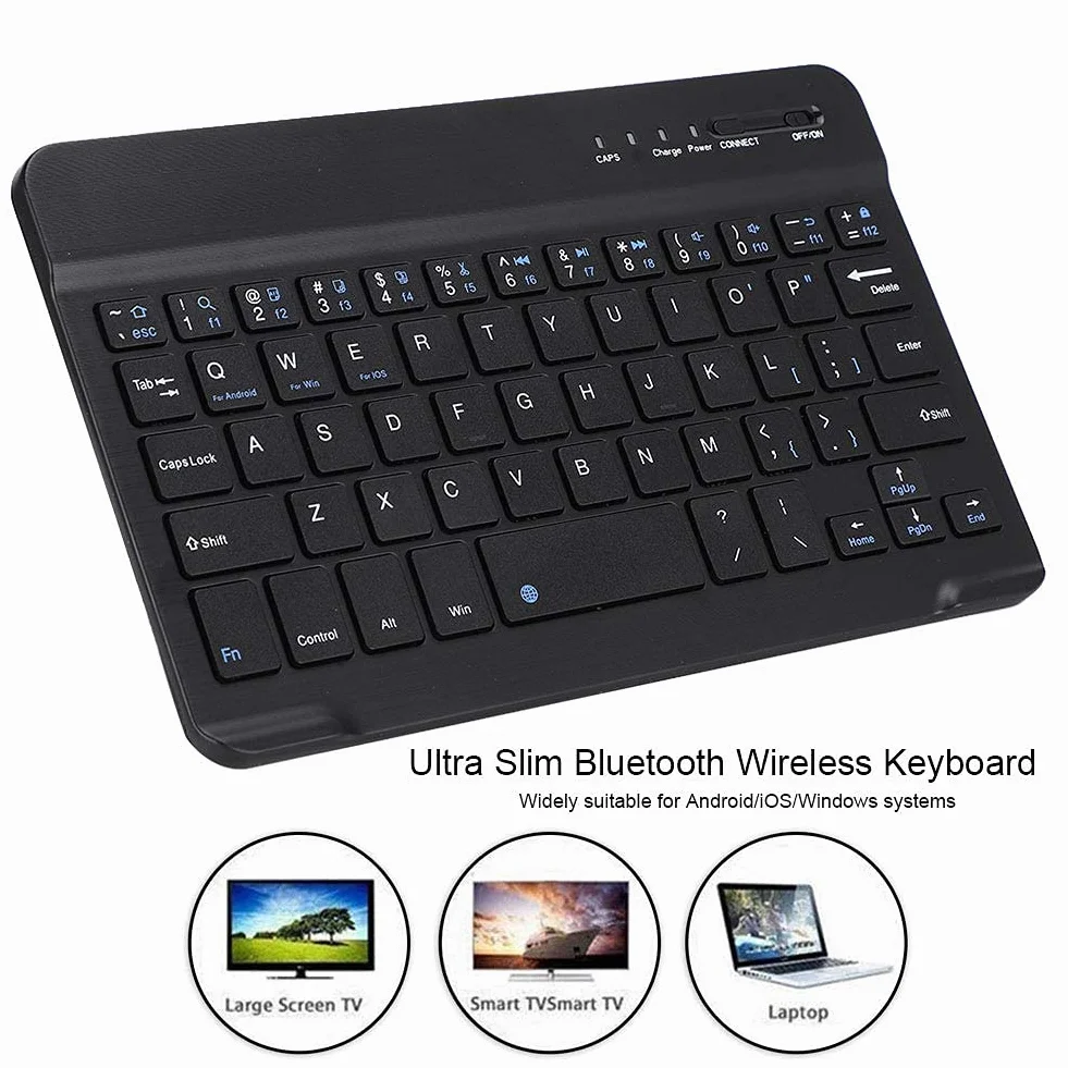Mini ultracienka klawiatura Bluetooth 7 cali do Android iOS