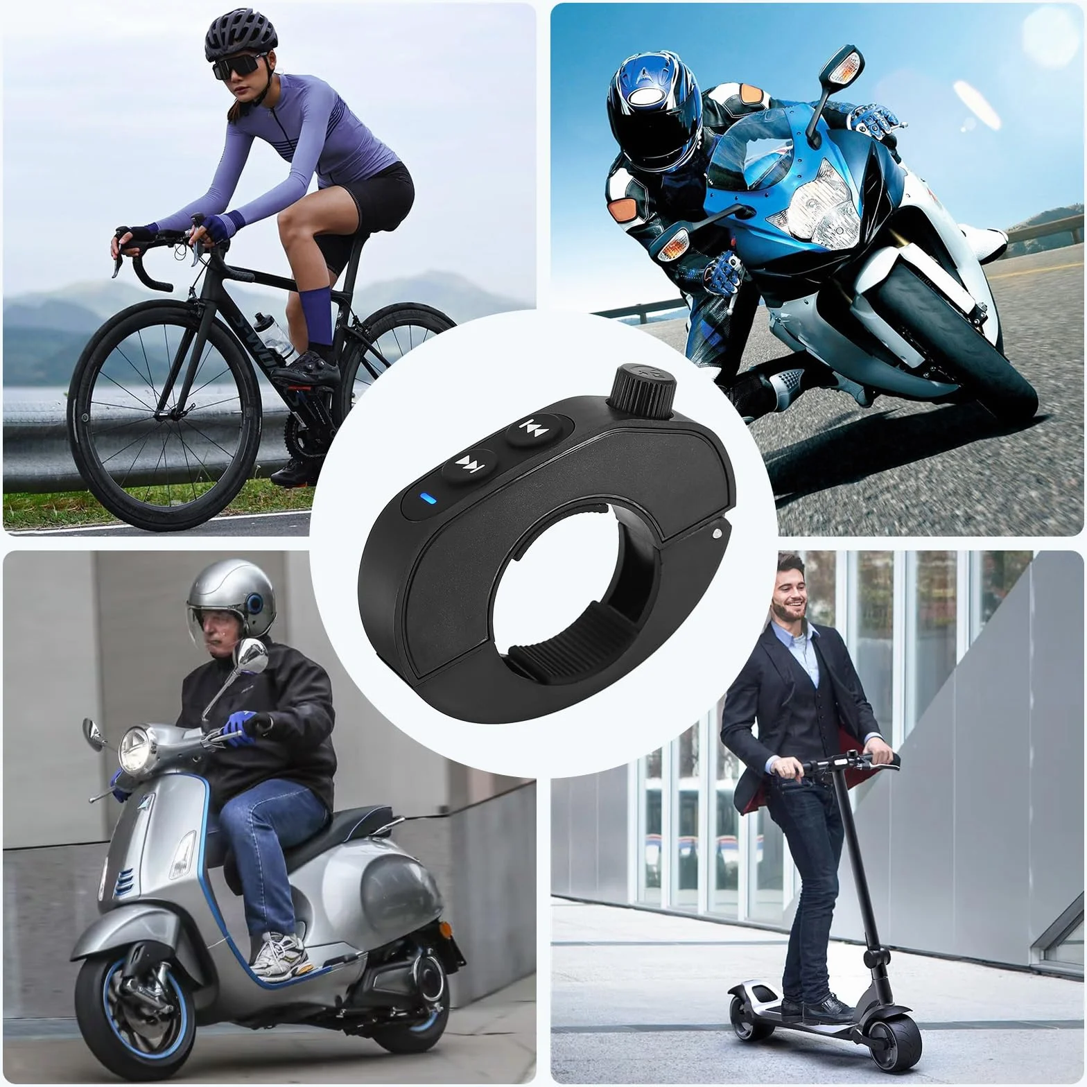 Bezprzewodowy pilot Bluetooth IPX6 wodoodporny do samochodu roweru motocykla