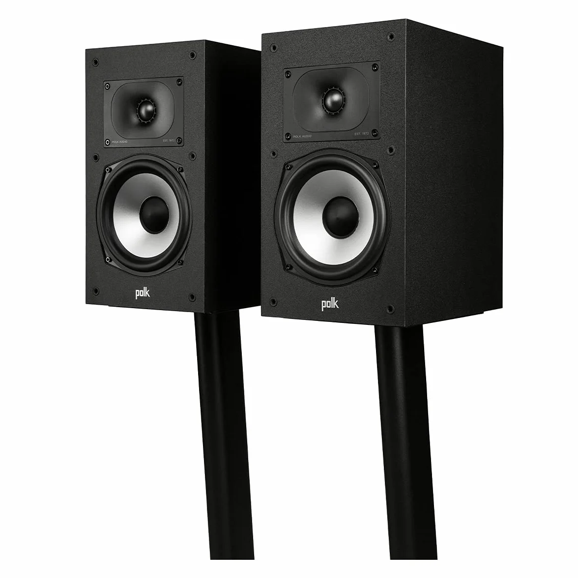 POLK AUDIO MXT20BK MXT20BKor XT20 Boekenplank Luidsprekers met Hoge Resolutie, Boekenplank Speakers met Hi-Res Gecertificeerde Prestaties, Dolby Atmos-gecertificeerd en DTS:X-compatibel MXT20BK- Zwart
