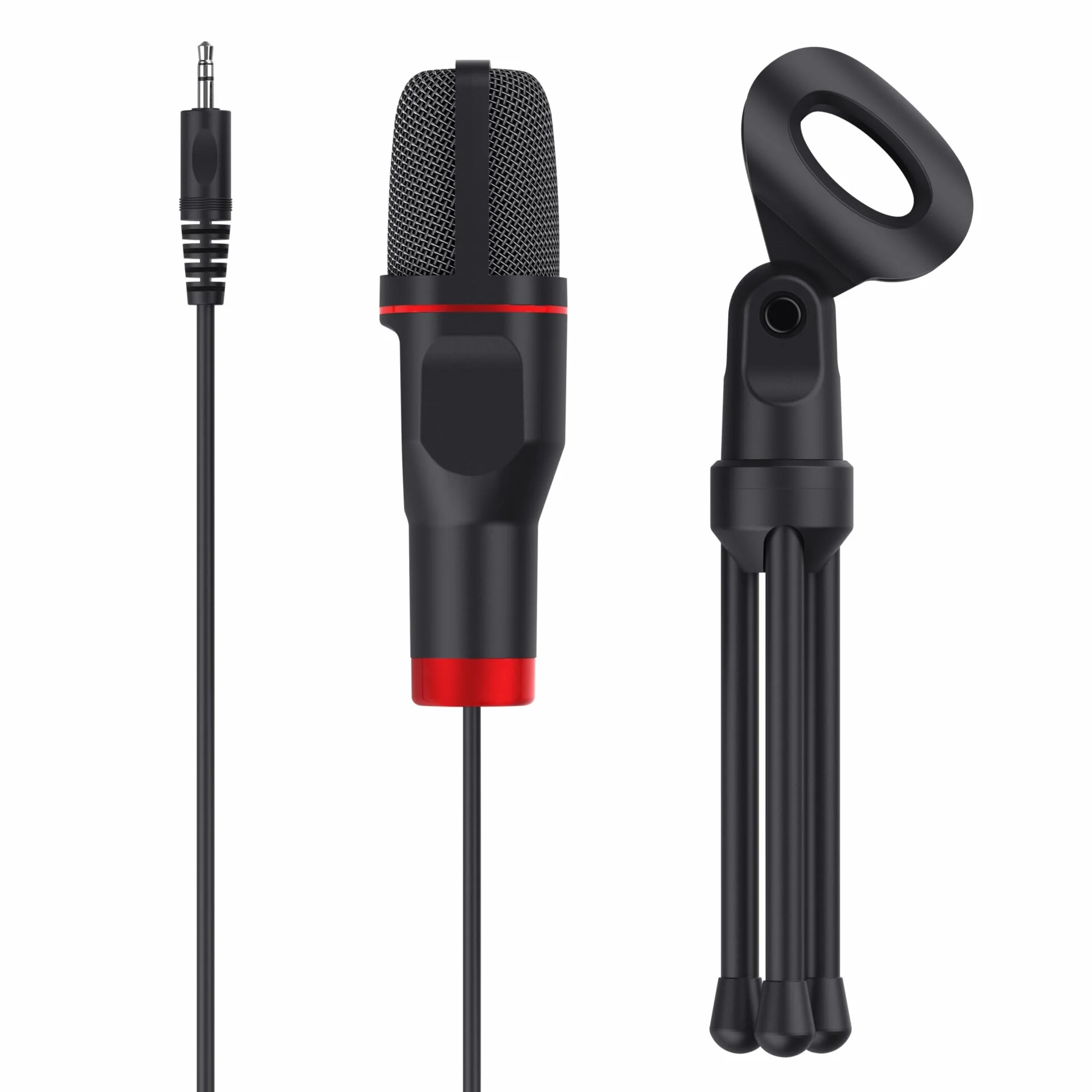 Trust Gaming GXT 212 Mico 23791 Mikrofon, 44 dB, Czarny/Czerwony