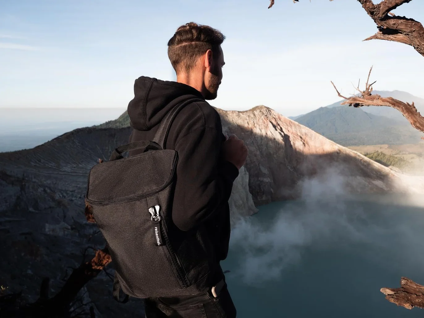 Reisenthel allday backpack M czarny wodoodporny plecak na bagaż podręczny
