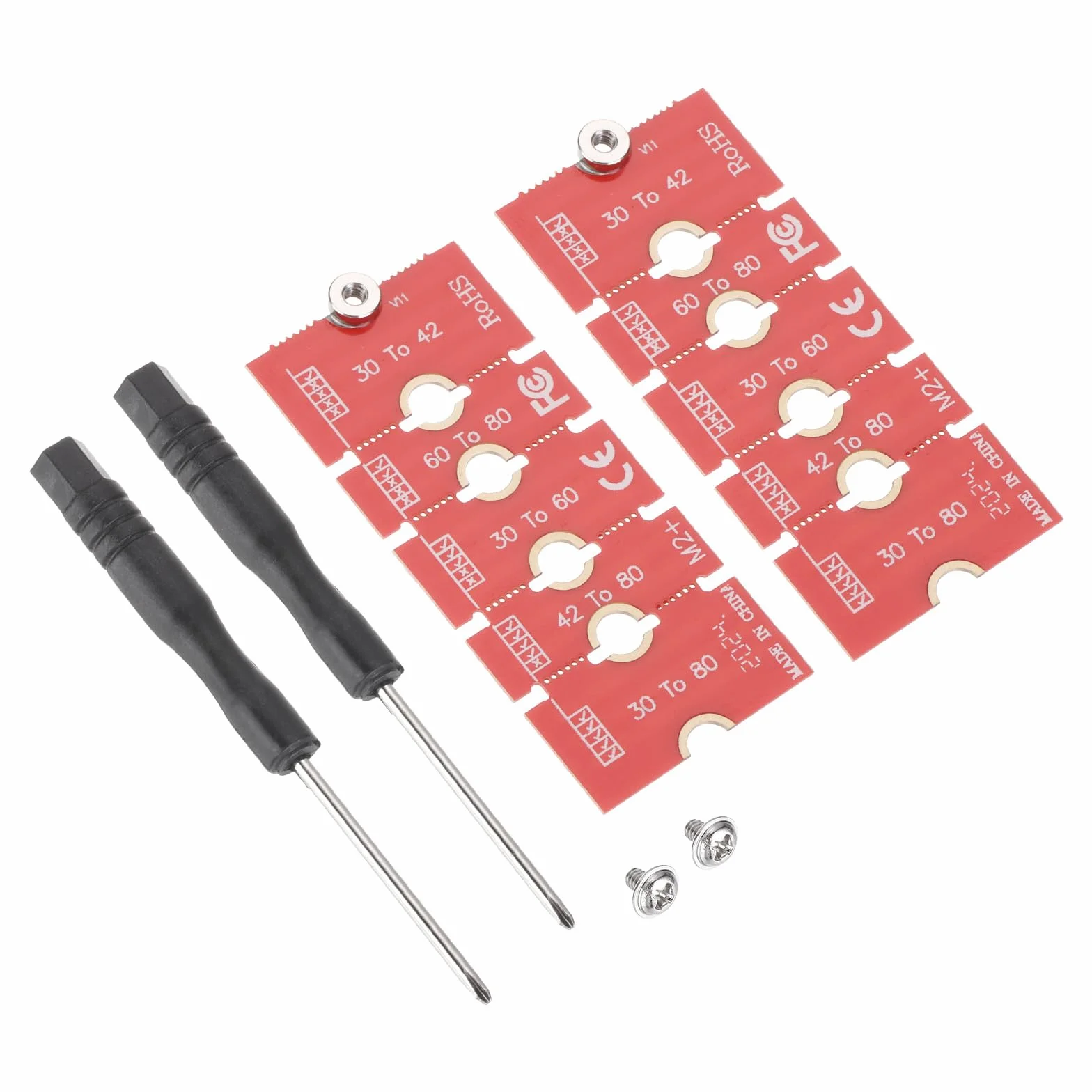 QUARKZMAN 2 szt. M.2 NGFF/NVME przedłużacz adaptera 2230 2242 2260 2280 SSD płytka PCB do komputera PC