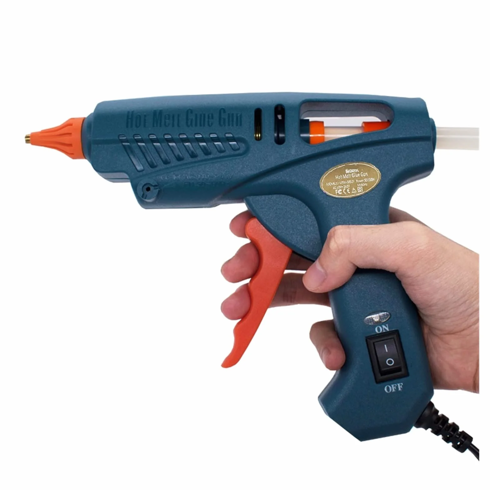 Zestaw pistoletu do klejenia na gorąco Pistolet do klejenia na gorąco 50 W/150 W 100 W dysza miedziana do 11mm klej w sztyfcie rękodzieło domowe DIY klej gorący pistolet torba na narzędzia(4pcs Nozzle
