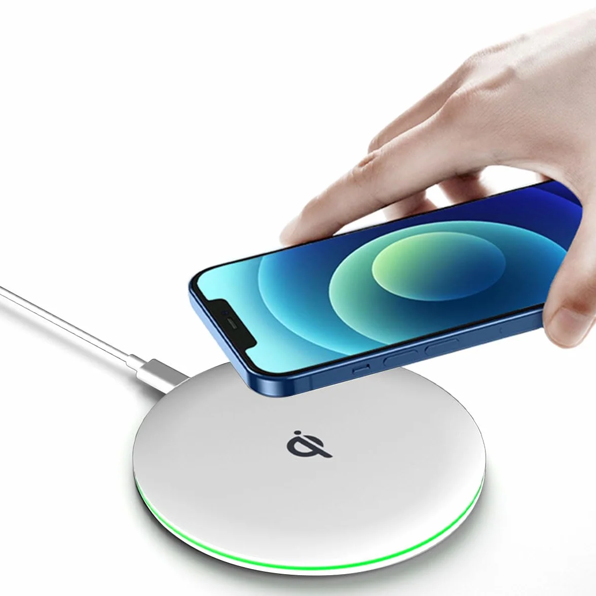 MMOBIEL Ładowarka Indukcyjna 15W Qi Bezprzewodowa Biały