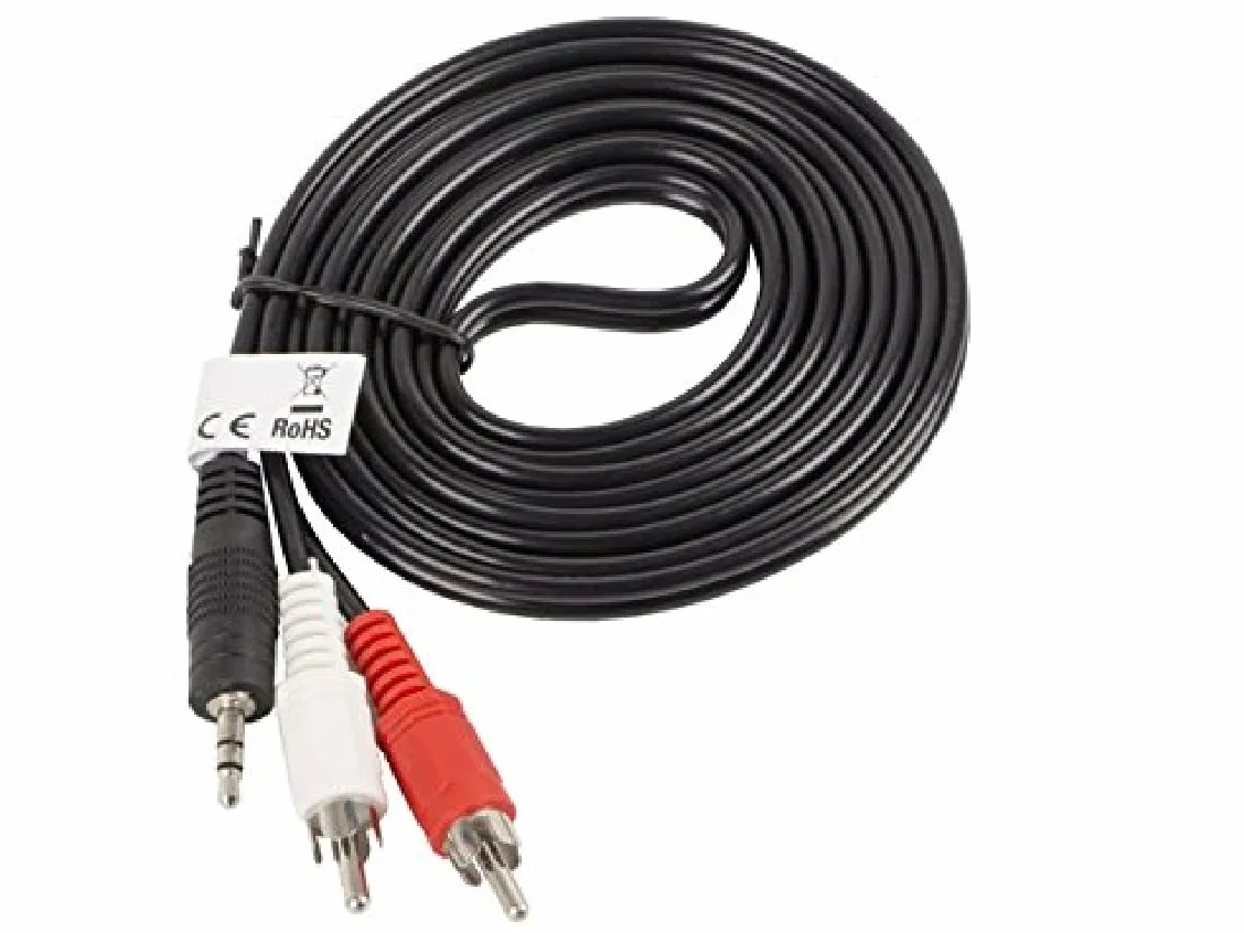 lanberg CA-MJRC-10CC-0025-BK Kabel RCA, 2 m