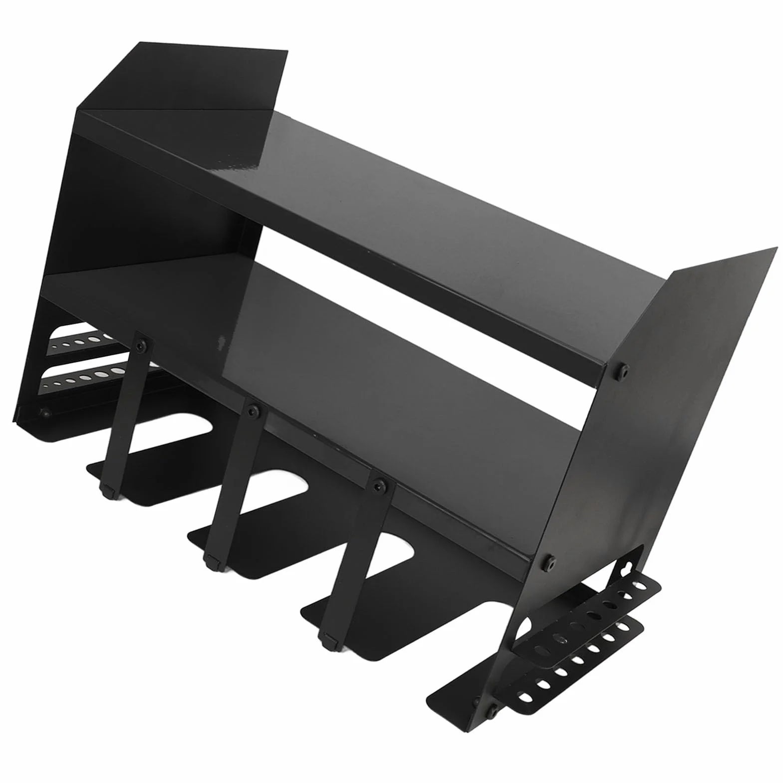 Generic Stojak do Przechowywania Elektronarzędzi Montowany na ścianie Organizer na Elektronarzędzia Kompaktowy, z 4 Miejscami do Przechowywania (BLACK)