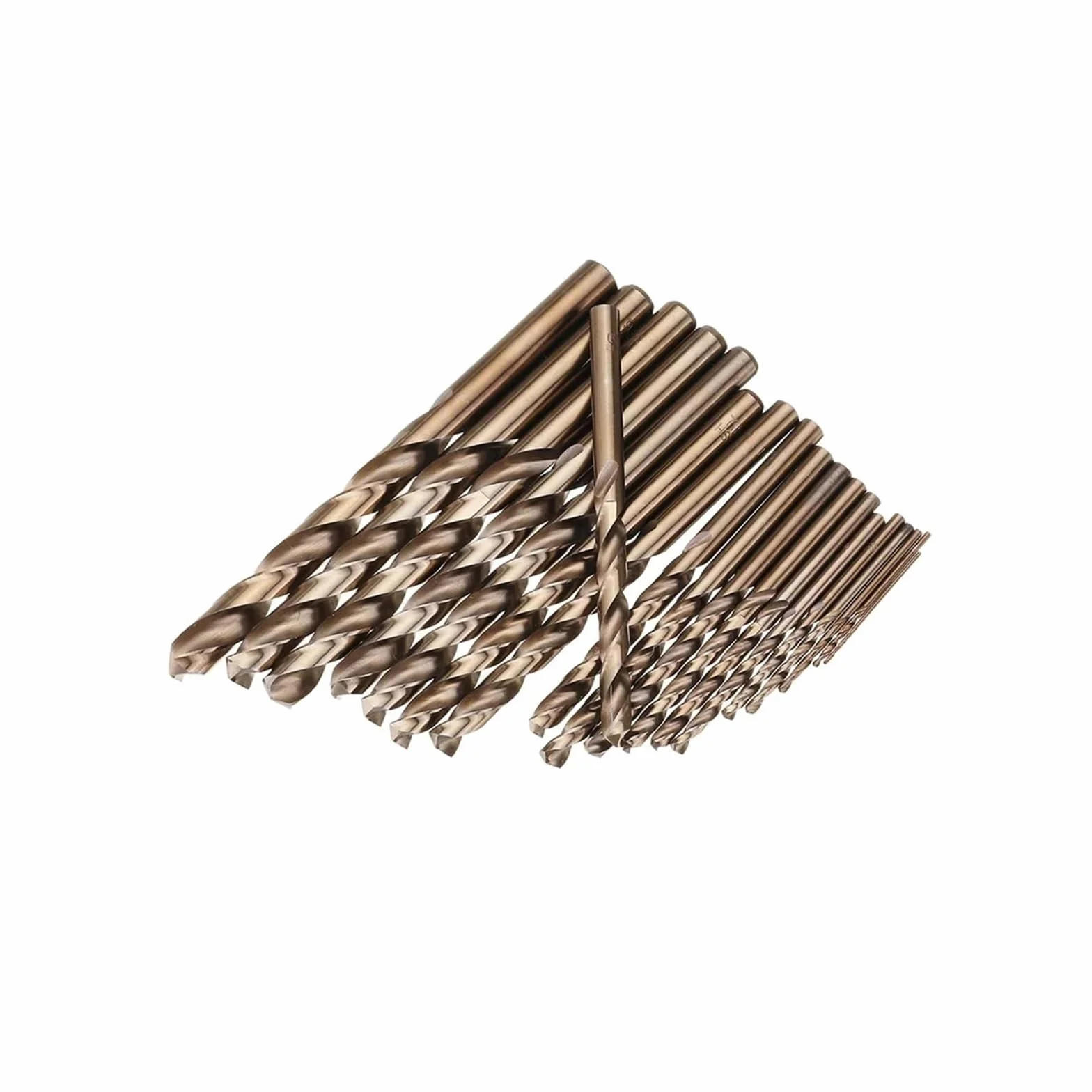 Zestaw 19 wierteł kobaltowych M35 ze stali szybkotnącej, wiertła skręcane 1-10 mm do metalu, stali nierdzewnej, aluminium, żelaza i drewna