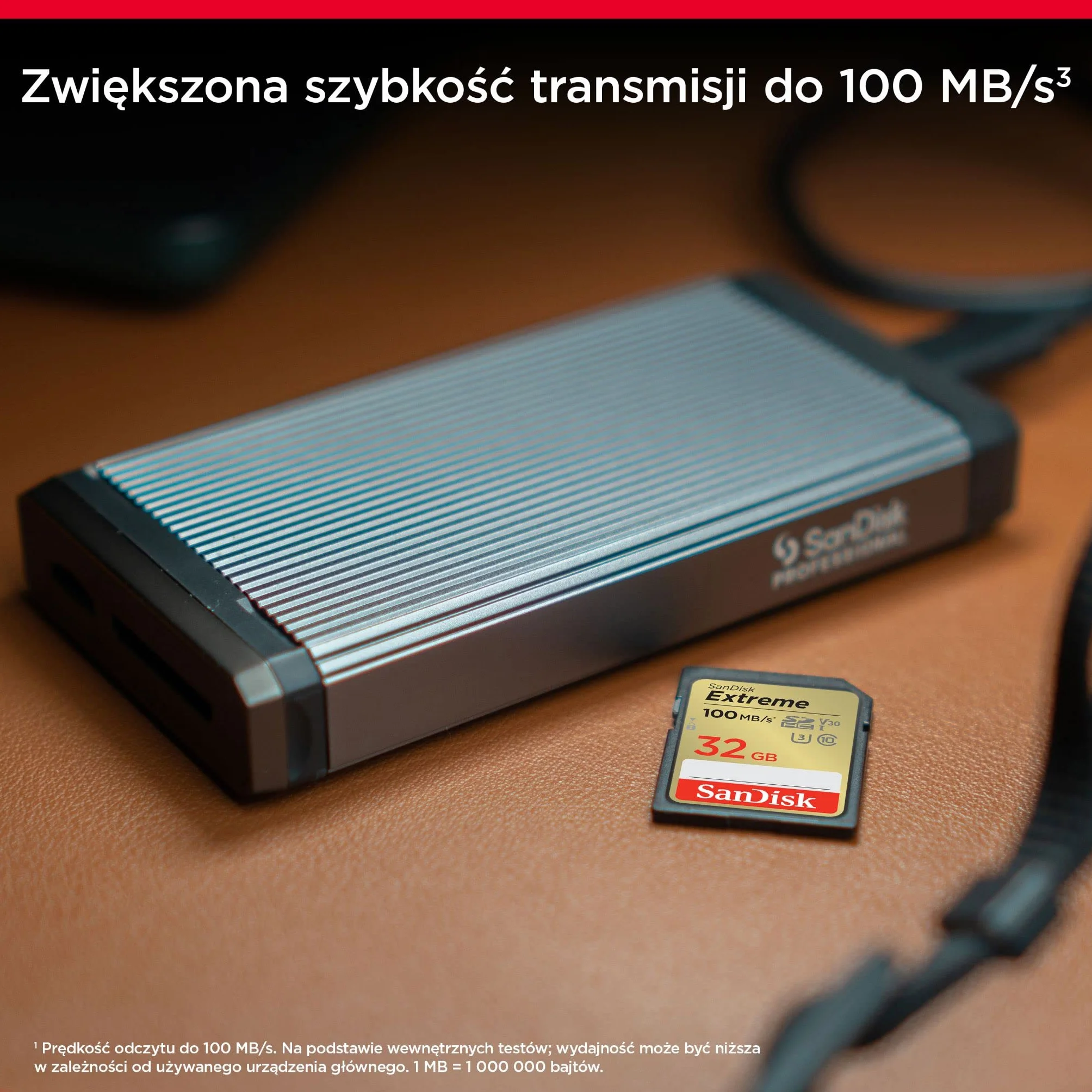SanDisk Karta Extreme SDHC 32 GB, do 100 MB/s UHS-I Class 10 U3 V30