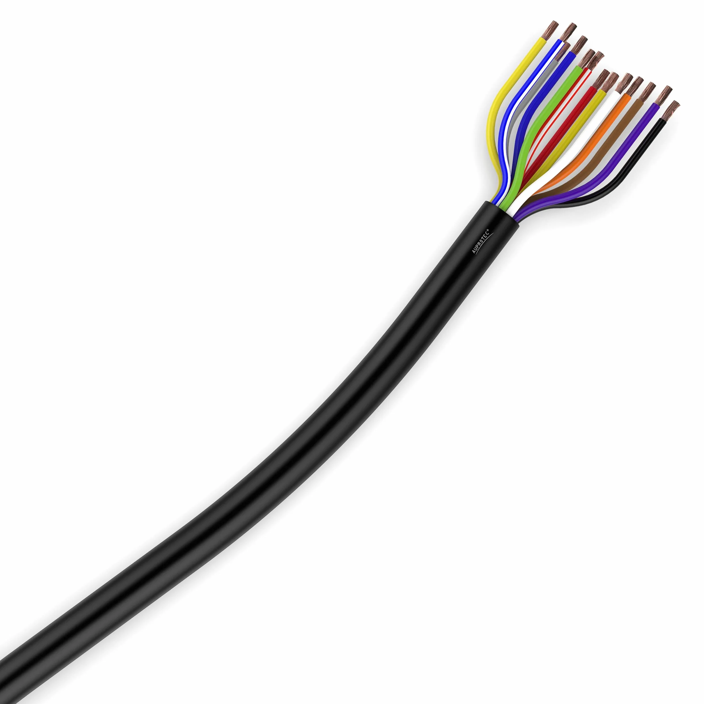 10m przewód samochodowy 13 x 1,5 mm², okrągły 13-żyłowy kabel elektryczny FLRYY do przyczepy samochodowej