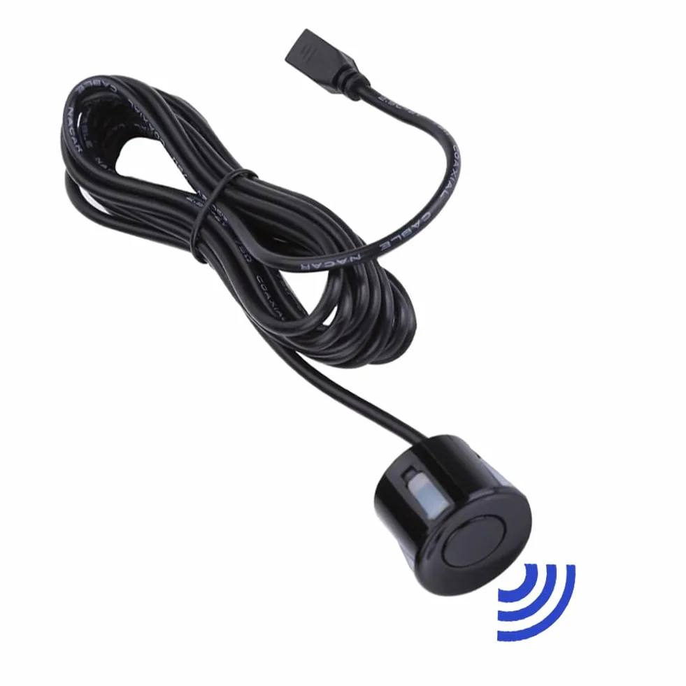 Czujnik parkowania 4szt Sonda cofania detektor kopii zapasowej pojazdu czarny kabel 4.5