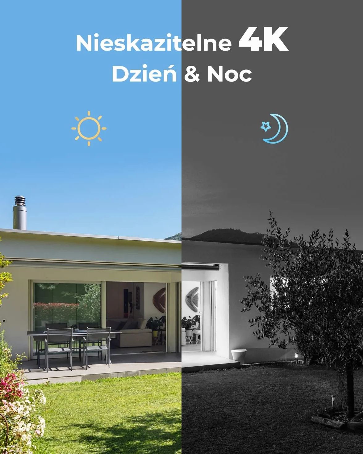 Reolink System kamer monitoringu 4K PoE CCTV Ultra HD, inteligentne wykrywanie osób/pojazdów, 8X kamery IP 8MP PoE, NVR 16 kanałów 4TB HDD do ciągłego nagrywania, noktowizja, RLK16-800B8-A