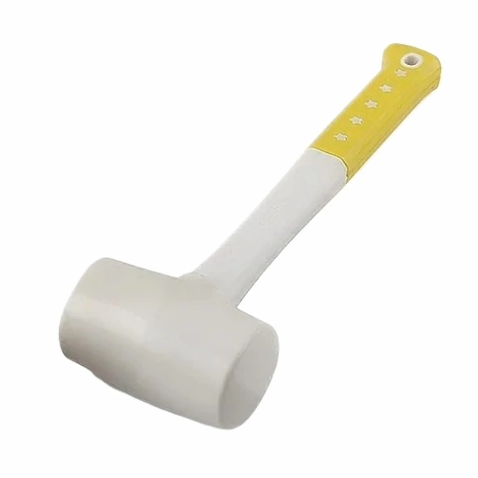 Młotki gumowe, 1 szt. Wytrzymały biały gumowy młotek do montażu płytek ceramicznych, kleju plastikowego, 55 mm, 60 mm, 70 mm średnicy z uchwytem antypoślizgowym(60mm Diameter)