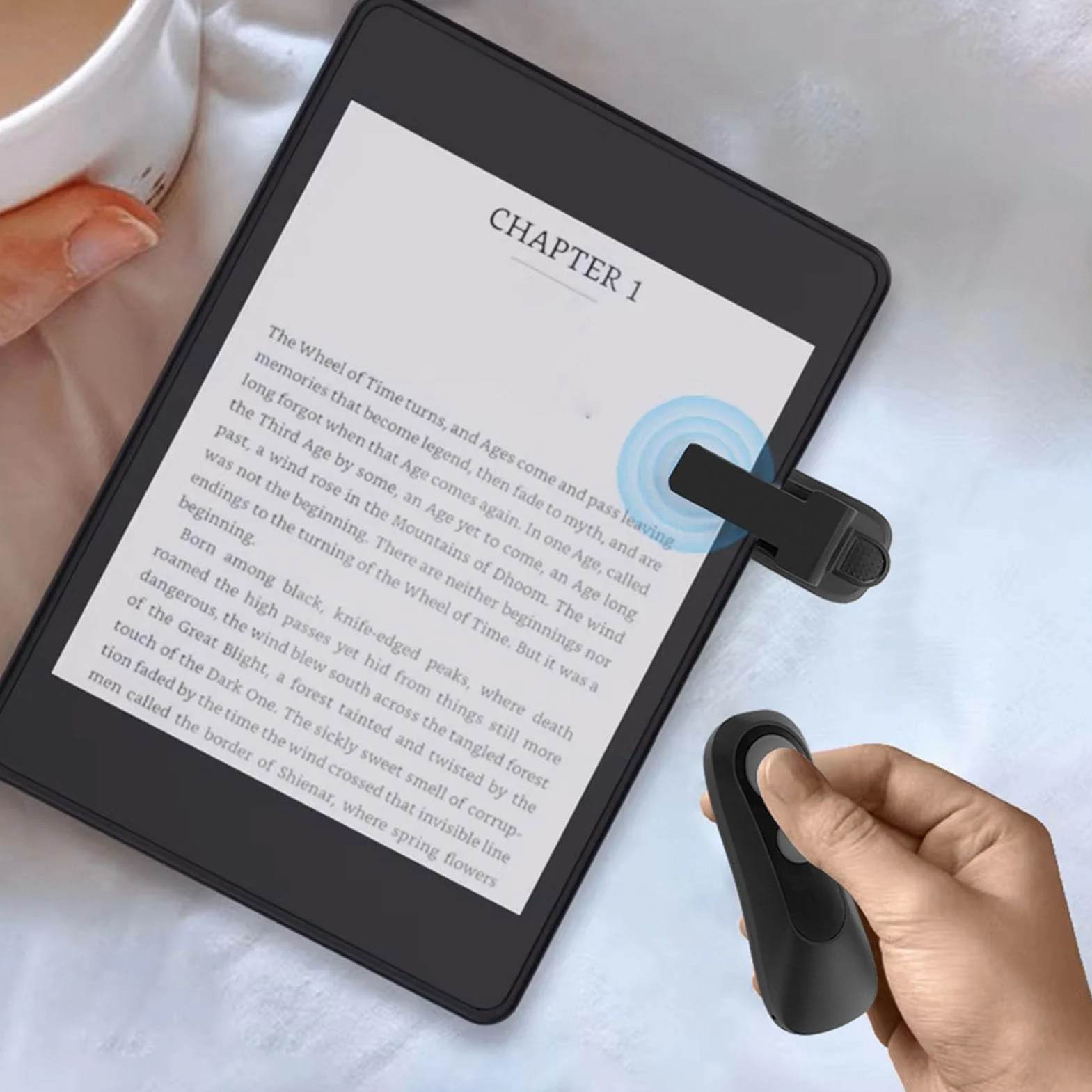 Page Page Turner, Zdalny Turner Page for Ereaders, Clicker Page Turner Akcesoria dla Tabletów z Androidem, Czytanie Powieści, Rekord Wideo Aparatu i Selfie Migawki