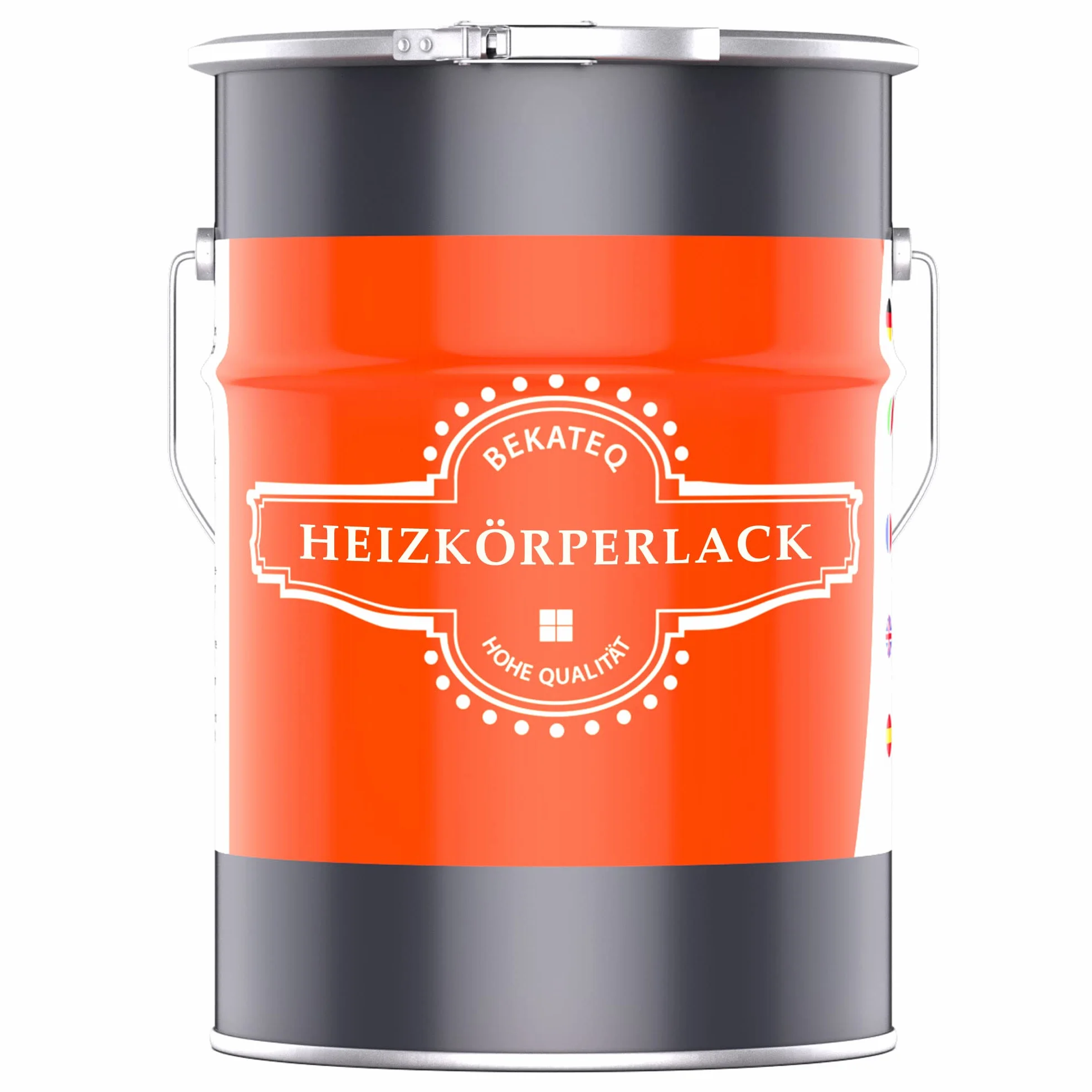 BEKATEQ BE-903 lakier do grzejników, matowy, 2,5 l, przezroczysty, odporny na wysokie temperatury lakier do grzejników, rur grzewczych – lakier ochronny do metalu, bardzo kryjący, szybkoschnący