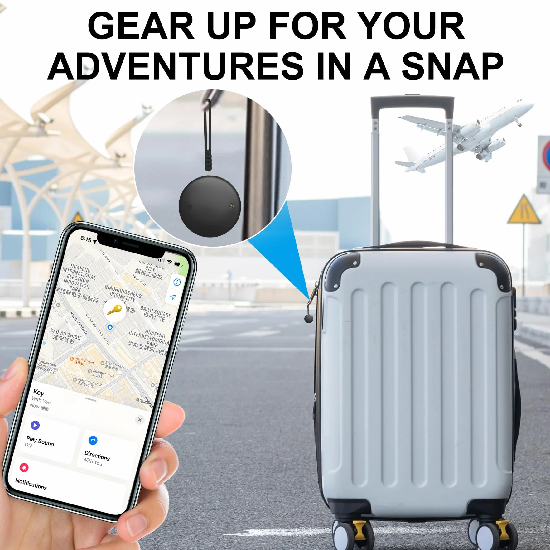 2-częściowy tracker GPS Smart Tracker Tag - kompatybilny z Apple Gdzie jest (tylko iOS 14.5+), lokalizatory Bluetooth Znajdź klucze, do walizki/kotów/torby/dzieci/psów, wymienna bateria