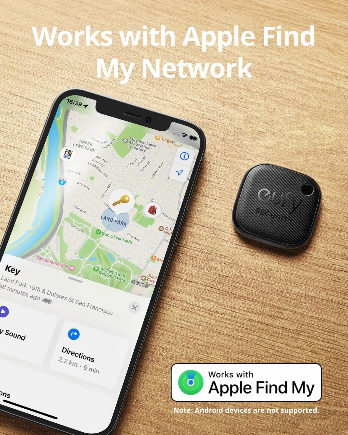 eufy Security SmartTrack Link lokalizator kluczy Apple Find My Bluetooth wodoodporny