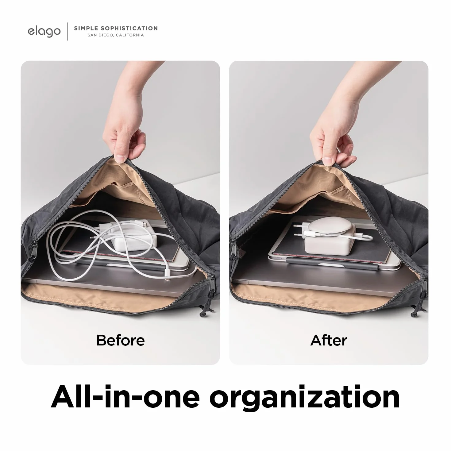 elago Organizer kabla ładującego do MacBook Pro 16" M5 M4 M3 M2 M1 140W