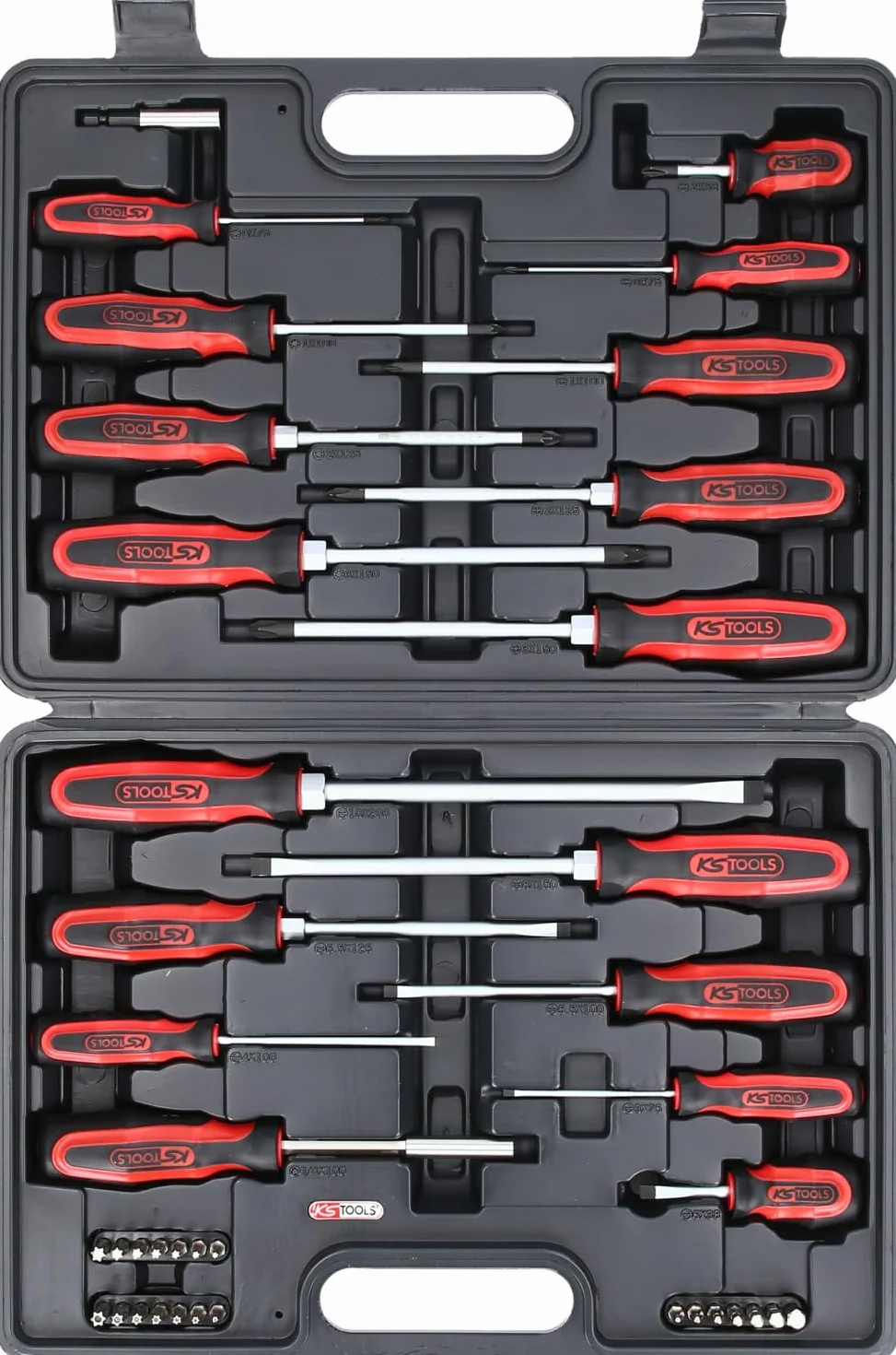 KS Tools 159.0100 ERGOTORQUEplus Zestaw wkrętaków i bitów, 39-szt