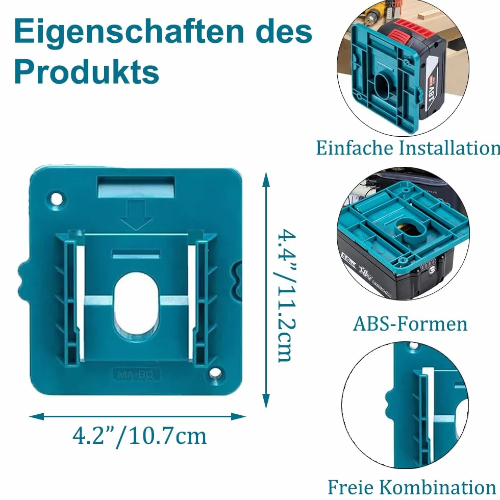 Uchwyt do akumulatora Bosch/Makita 18V ścienny BL1860 BL1850 BL1840 BL1830 5 sztuk
