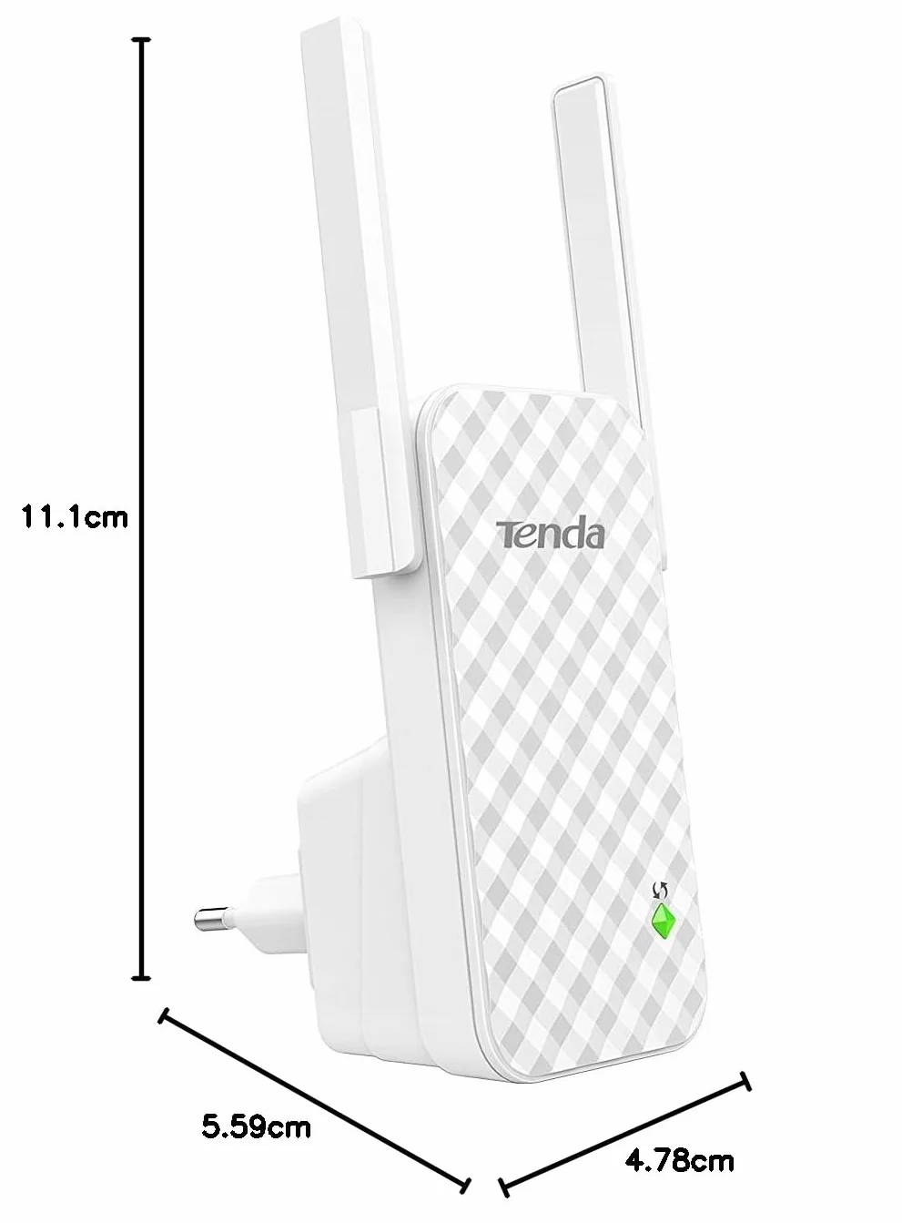 Tenda A9 N300 Wzmacniacz WLAN 300 Mbit/s Dwie Anteny Biały