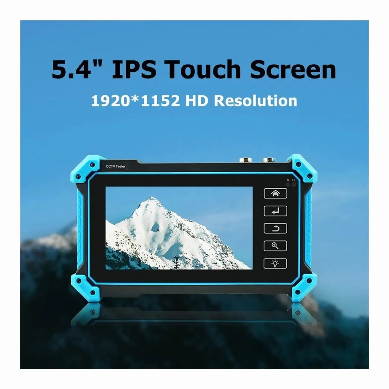 Tester CCTV, IPC5200C Tester monitora CCTV 4K | Z Tester kamery IP Analogowy tester monitoringu wideo CCTV IP PoE RJ45 Test kabla TDR do testowania kamer CCTV i IP.