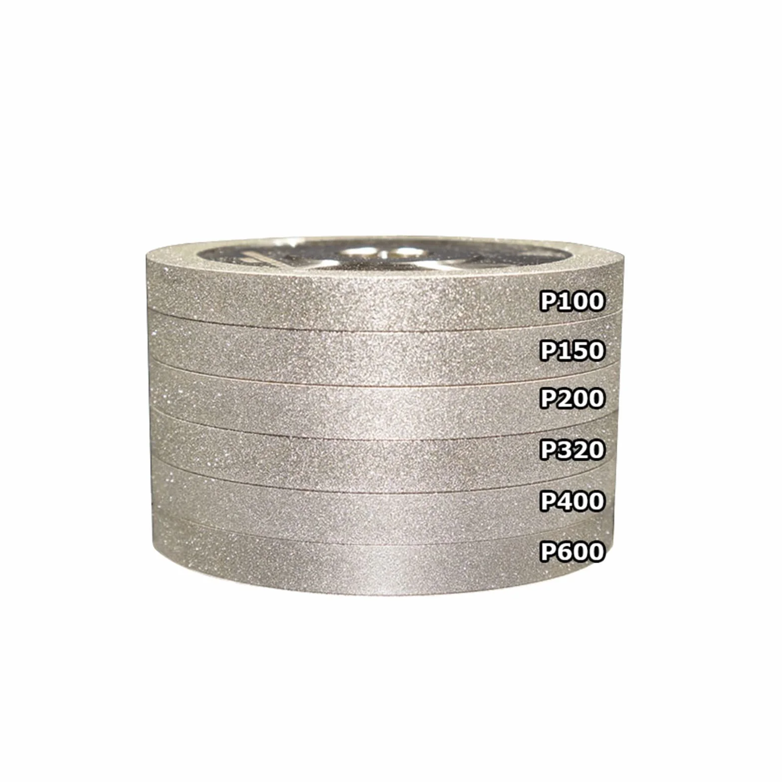 Arkusz ścierny diamentowy, 100mm Diamentowa tarcza szlifierska do szlifowania listków, tarcza szlifierska do ostrzenia kół P100 - P600(P600)