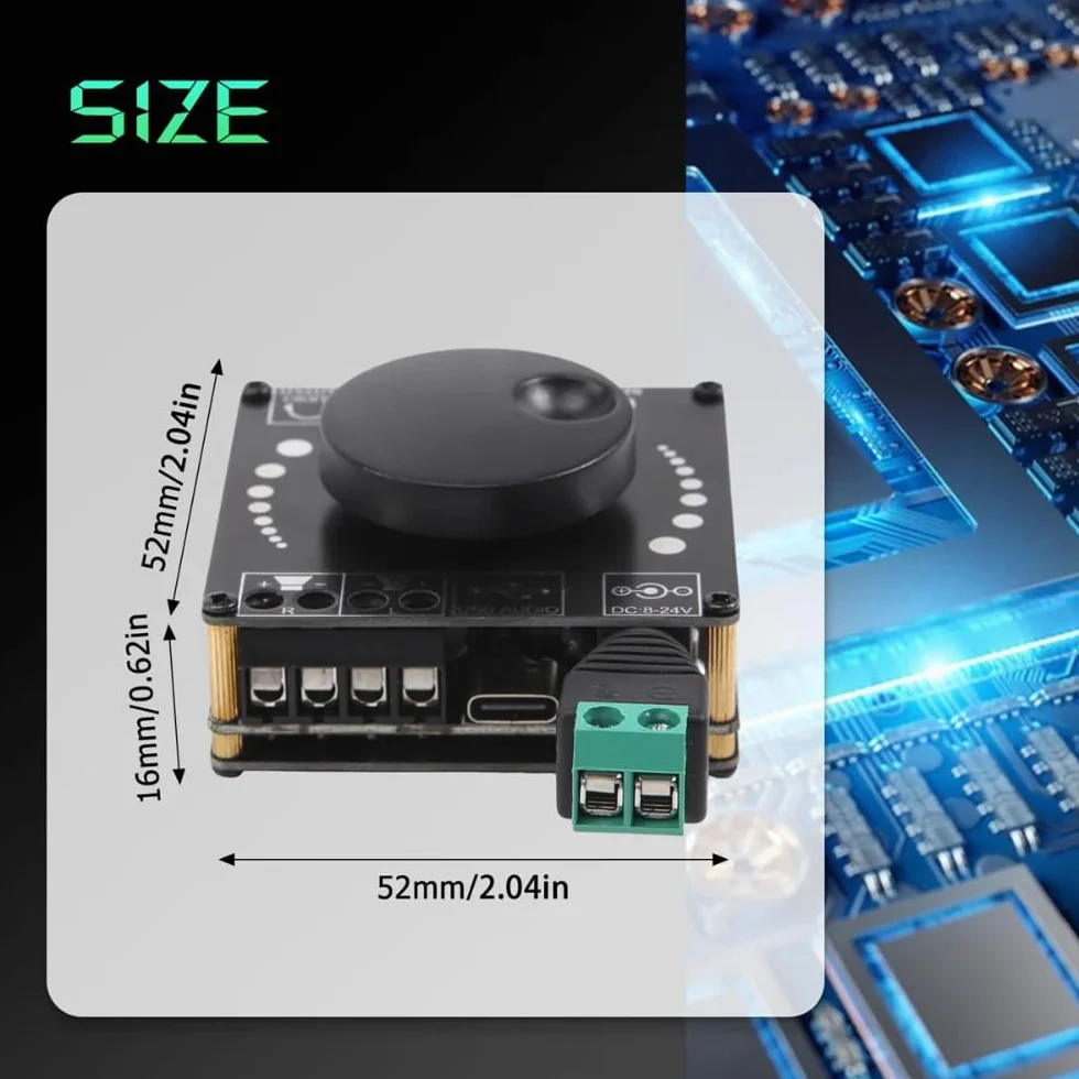 DollaTek 50 wx2 mini bluetooth 5.0 bezprzewodowy wzmacniacz audio p?yta wzmacniacz stereo wzmacniacz 3,5 mm aux usb