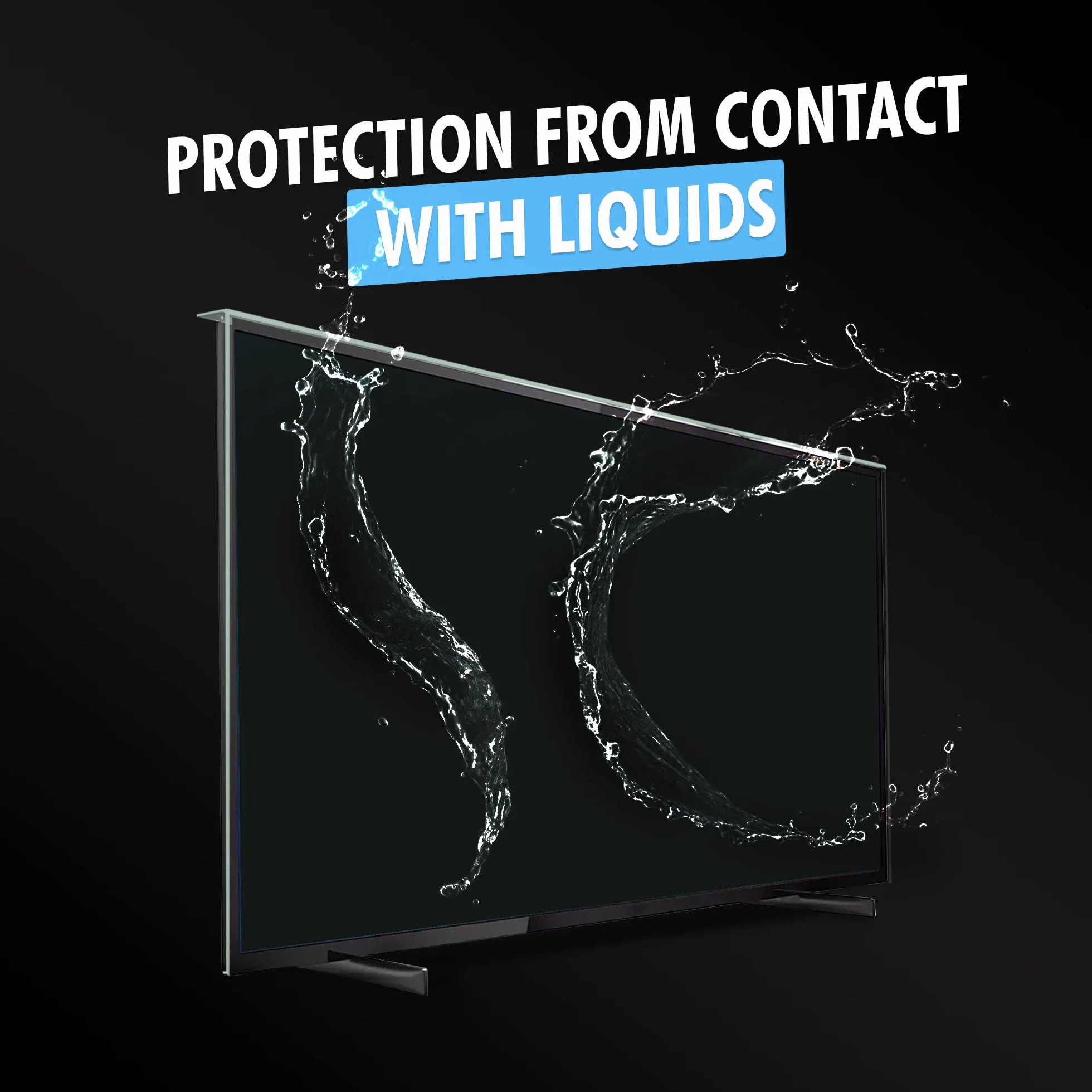 VENTON Ochraniacz na ekran TV 165 cali (65 cali), folia telewizyjna do LCD, LED, 4K OLED i QLED, ochrona HDTV