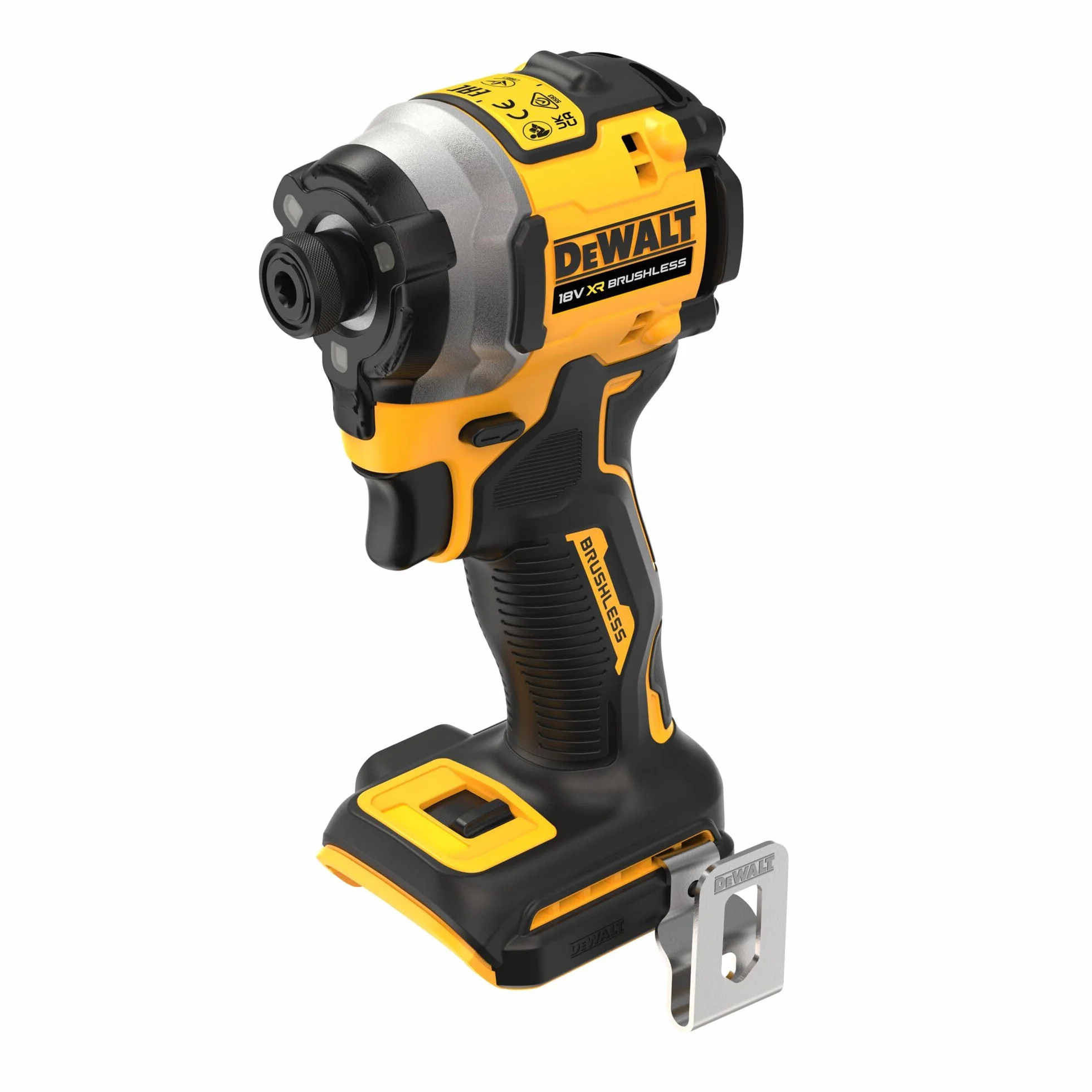 DEWALT DCF850NT-XJ bezszczotkowy, kompaktowy napęd Impact Driver, 1/4 cala gniazdo sześciokątne 200 Nm, 3 prędkości, 18 V, bezprzewodowy