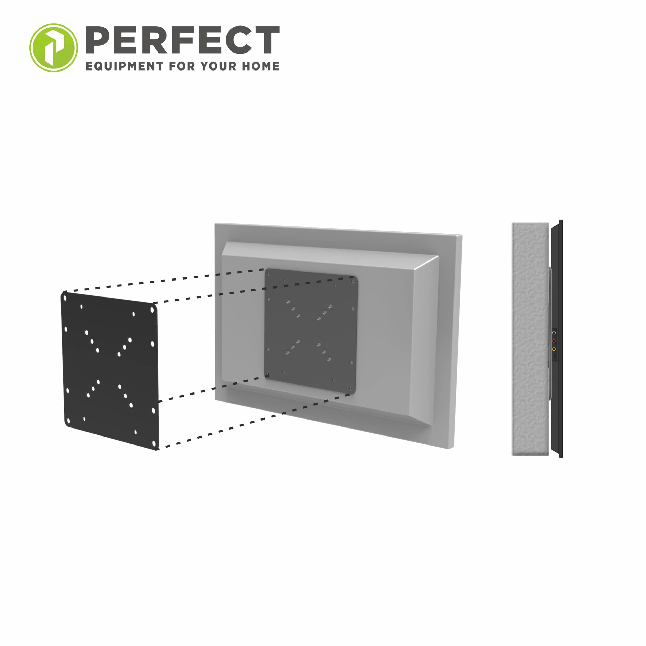 Perfect Universal VESA Adpapter VESA 50x50 do 200x200, 1-częściowy, czarny