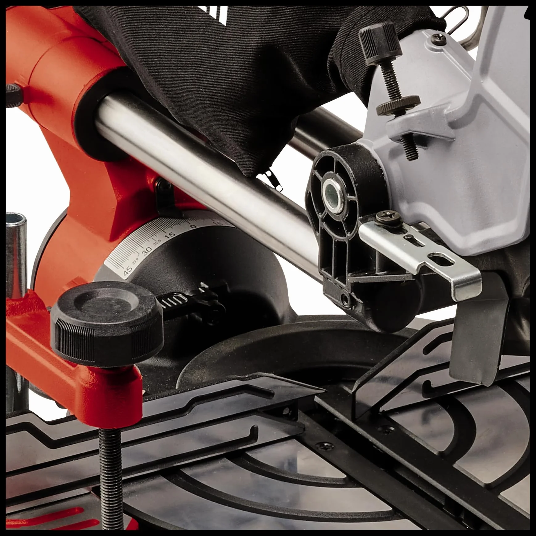 Einhell Piła promieniowa TE-SM 8 L Dual (1800 W, Ø 216 mm, szerokość cięcia 305 mm, głębokość cięcia 65 mm, linia cięcia laserowa, głowica piły odchylanej po obu stronach)
