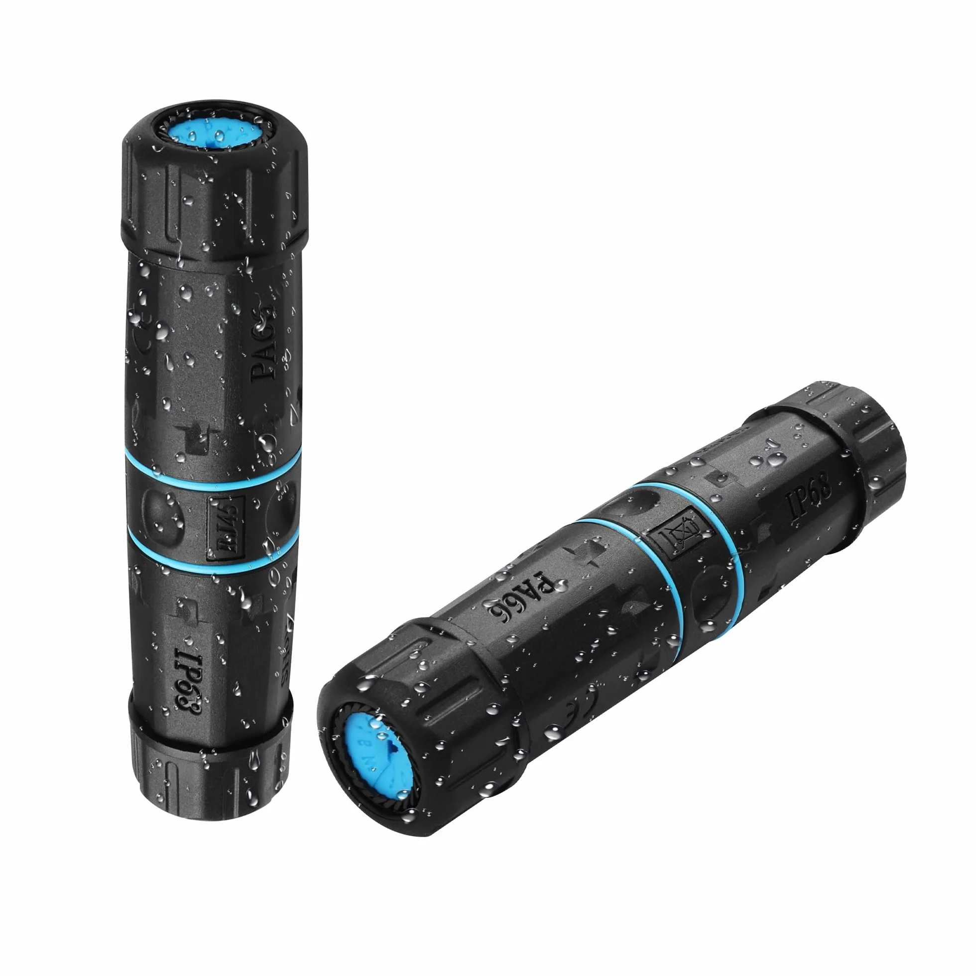 SinLoon Łącznik RJ45 wodoszczelny IP68 10 GB ekranowany czysta miedź 2 sztuki