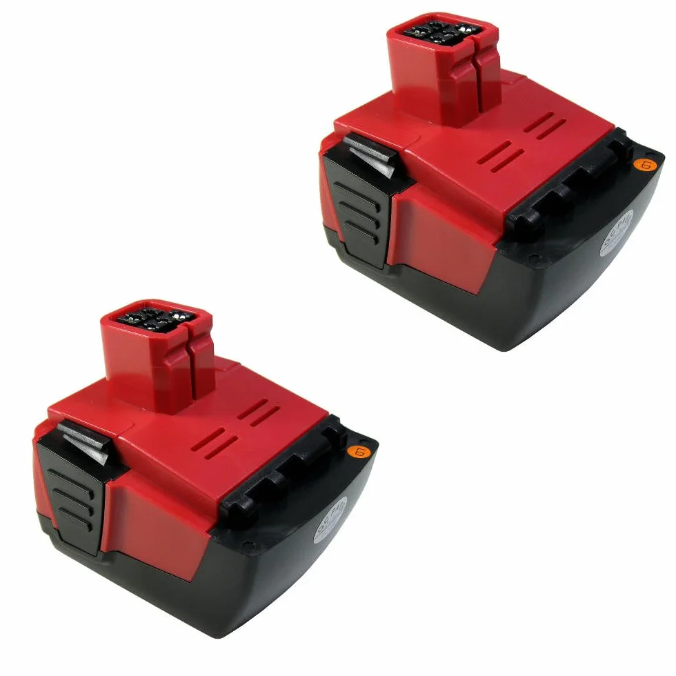 2 x Trade-Shop akumulator litowo-jonowy 14,4 V 3000 mAh kompatybilny z Hilti B144 B-144 SF 144-A SF144-A SF 144A SFH 144-A SFH 144-A SFH 144A SFL
