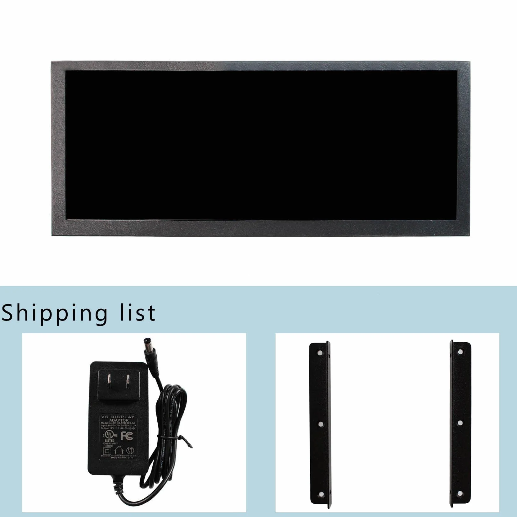 VSDISPLAY Przenośny Monitor Barowy 26,2 cm 10,3 cala 1920x720 850 nit IPS LCD