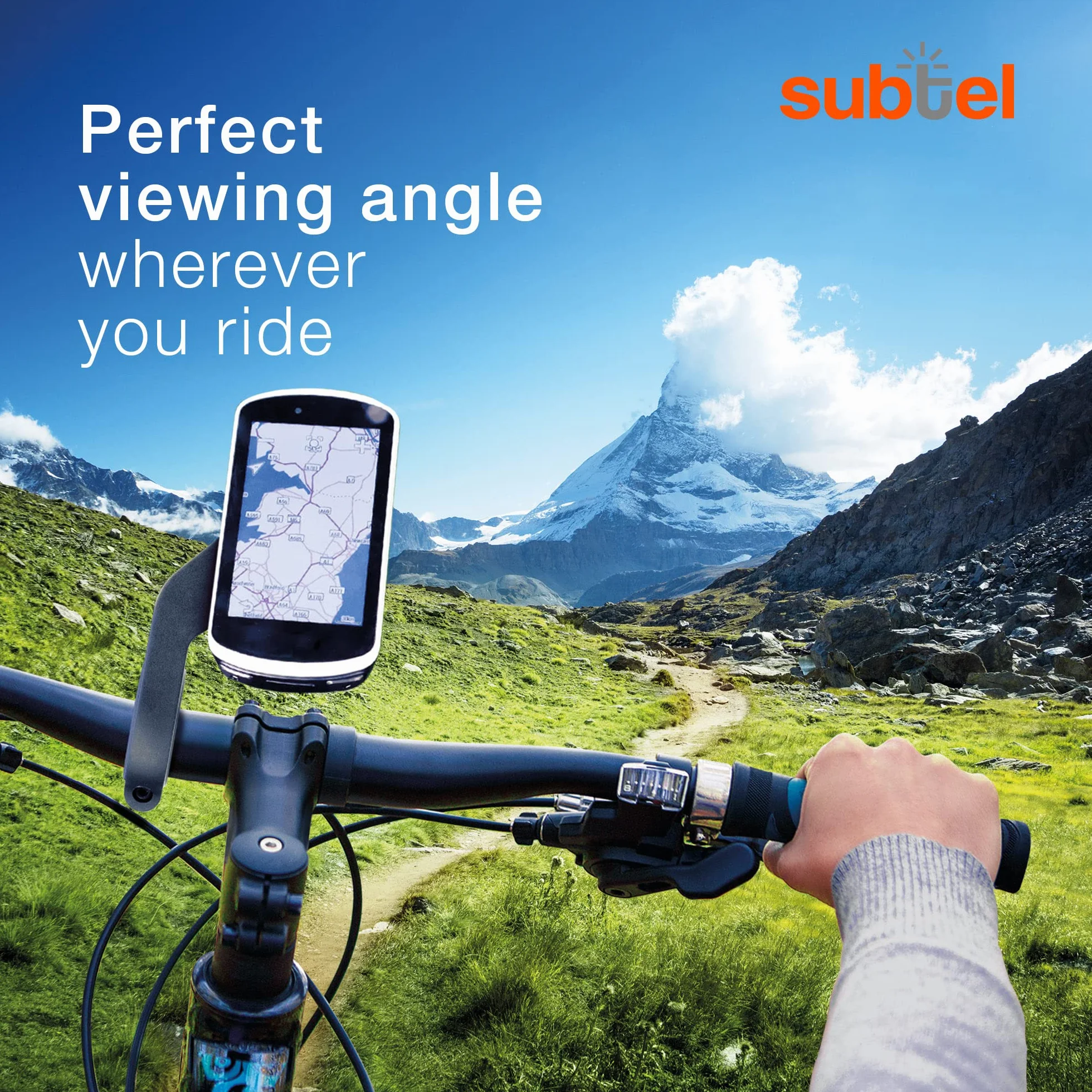 subtel® Uchwyt na kierownicę kompatybilny z Sigma Sport ROX 12.0 11.0 7.0 4.0 2.0, regulowany GPS, wspornik montażowy Aero, 25-35 mm, czarny