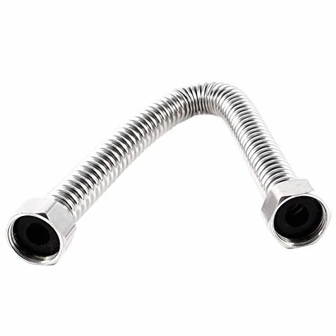 Wymiana węża prysznicowego, 2 szt. Wąż prysznicowy łazienkowy 19 mm ze stali nierdzewnej 30 cm Srebrny Łatwa wymiana DIY