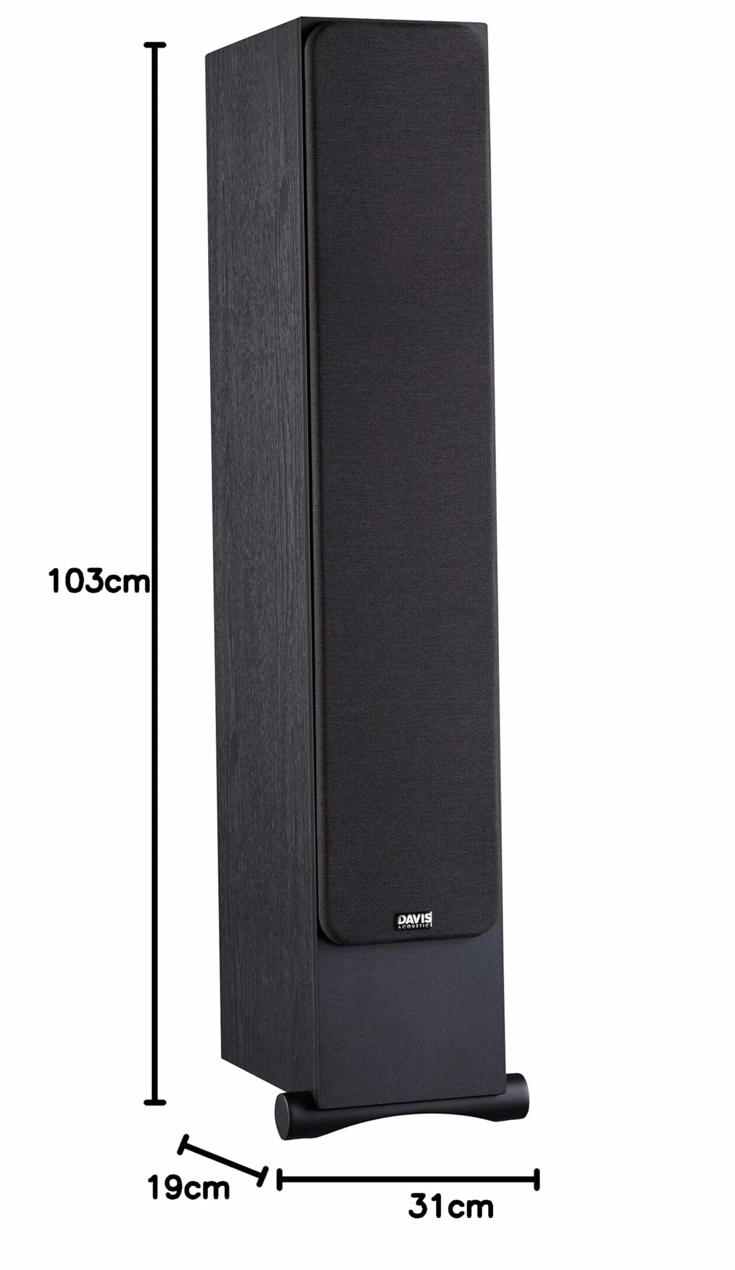 Davis Acoustics Ariane 7 Black 3-drożna kolumna 4 głośniki