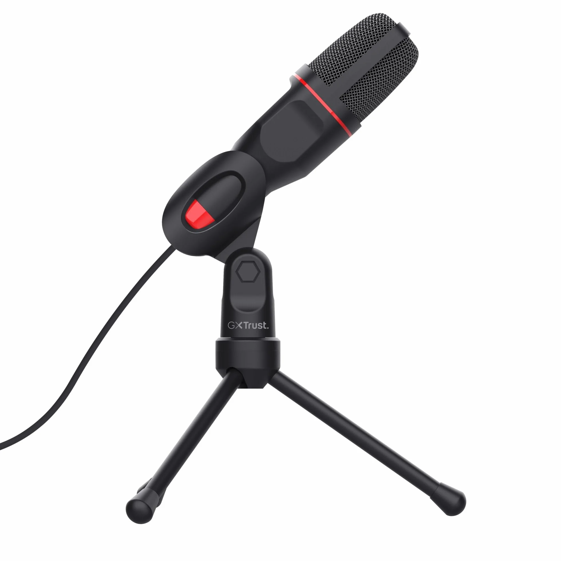 Trust Gaming GXT 212 Mico 23791 Mikrofon, 44 dB, Czarny/Czerwony
