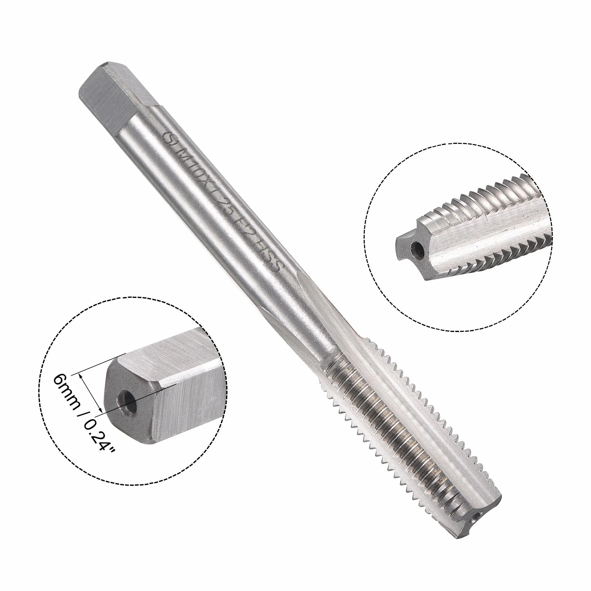 Zestaw gwintowników i narzynek metrycznych M10 x 1,25 mm, gwintownik maszynowy z okrągłą narzynką, zestaw gwintowników i narzynek do naprawy gwintów śrub nakrętkowych